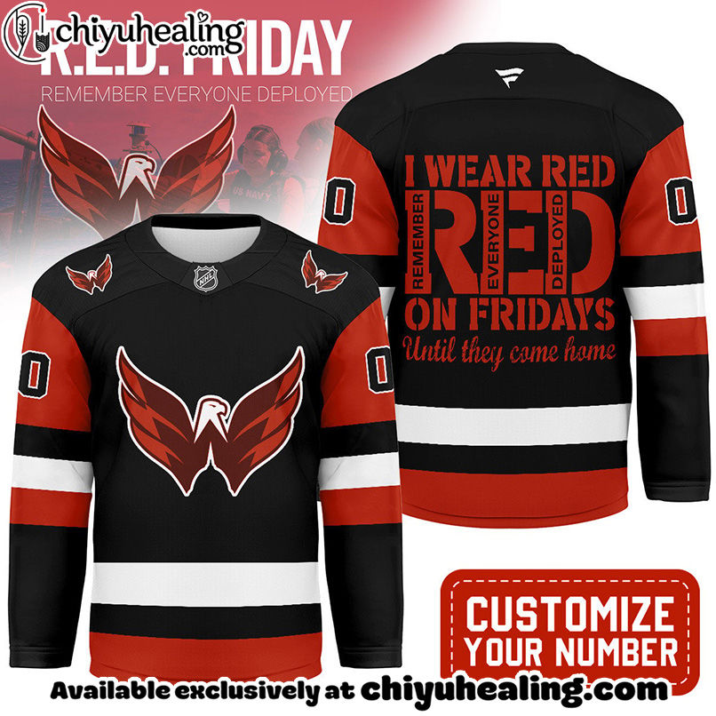 Washington Capitals - Premium NHL Red Friday Hockey Jersey