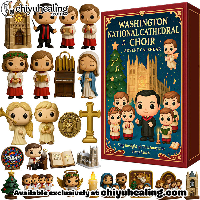 Washington National Cathedral Choir Advent Calendar, Christmas Countdown Advent Calendar Gift Box with 24 Acrylic Ornaments Washington National Cathedral Choir Advent Calendar, Christmas Countdown Advent Calendar Gift Box with 24 Acrylic Ornaments
