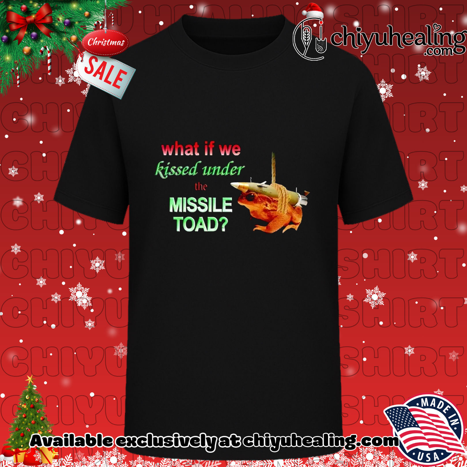 What if we kissed under the missile toad Frog rocket Christmas ornament, Hoodie, Sweatshirt, Poster Canvas, Mug, Ornaments 6 What if we kissed under the missile toad Frog rocket Christmas ornament, Hoodie, Sweatshirt, Poster Canvas, Mug, Ornaments