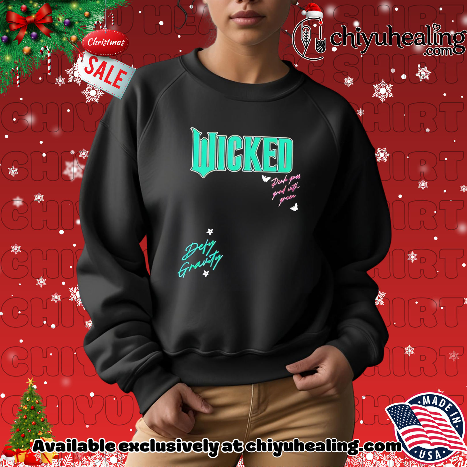 Wicked Pink Goes Good With Green shirt, Hoodie, Sweatshirt, Poster Canvas, Mug, Ornaments 2 Wicked Pink Goes Good With Green shirt, Hoodie, Sweatshirt, Poster Canvas, Mug, Ornaments