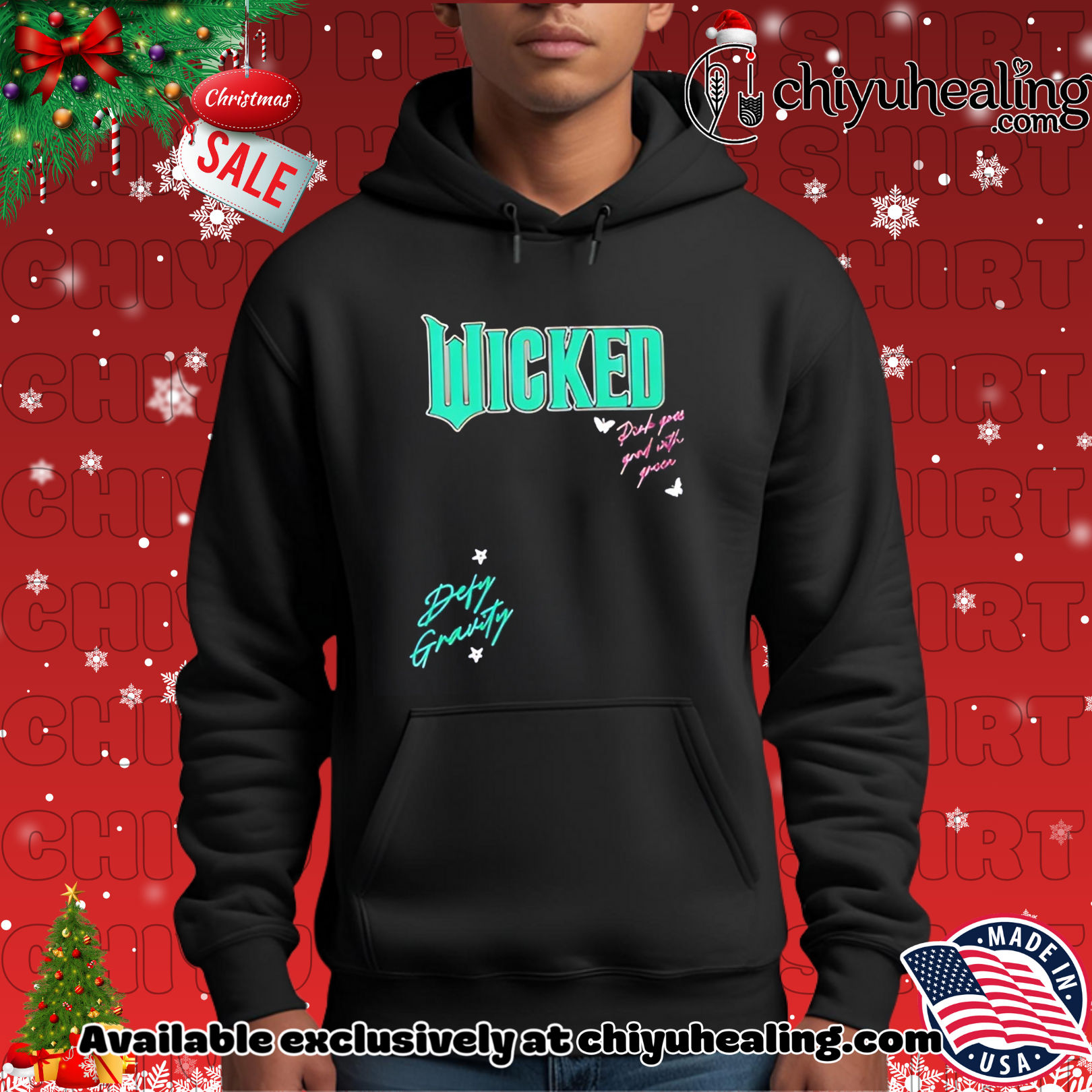 Wicked Pink Goes Good With Green shirt, Hoodie, Sweatshirt, Poster Canvas, Mug, Ornaments