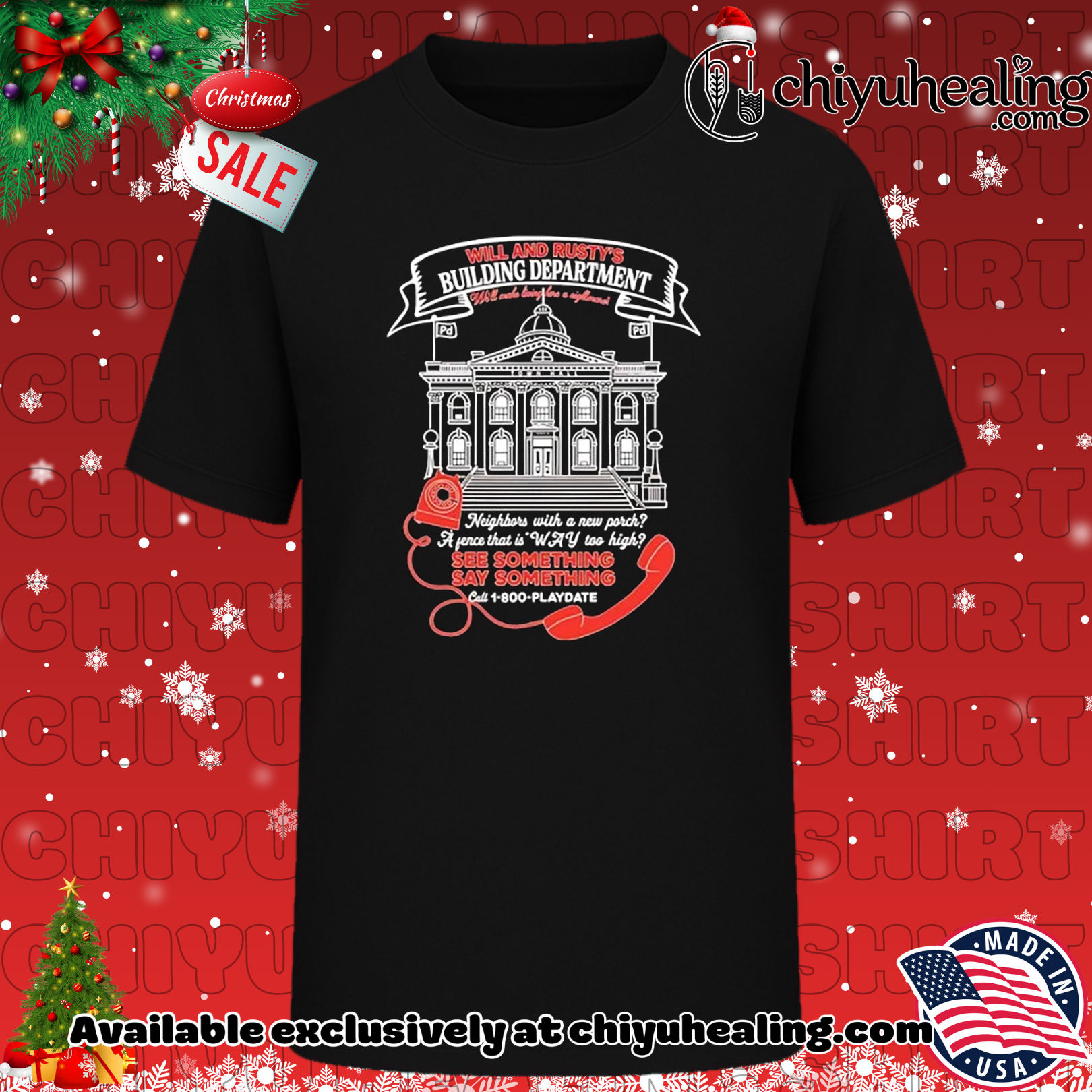 Will And Rusty's Building Department We'll Make Living Here A Nightmare Christmas ornament, Hoodie, Sweatshirt, Poster Canvas, Mug, Ornaments 6 Will And Rusty's Building Department We'll Make Living Here A Nightmare Christmas ornament, Hoodie, Sweatshirt, Poster Canvas, Mug, Ornaments
