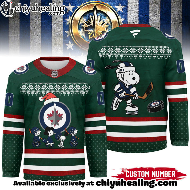 Winnipeg Jets - Premium NHL Peanuts Snoopy Hockey Jersey