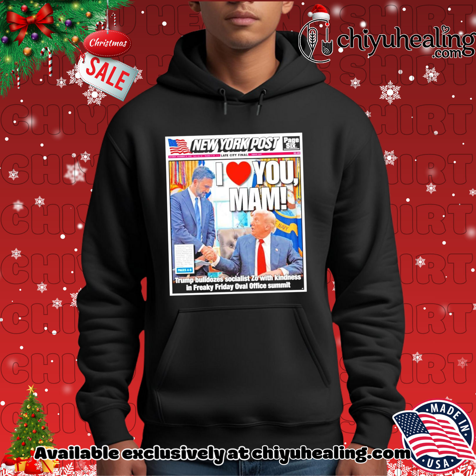 Zohran Mamdani and Trump I love Mam NY Post shirt, Hoodie, Sweatshirt, Poster Canvas, Mug, Ornaments 2 Zohran Mamdani and Trump I love Mam NY Post shirt, Hoodie, Sweatshirt, Poster Canvas, Mug, Ornaments
