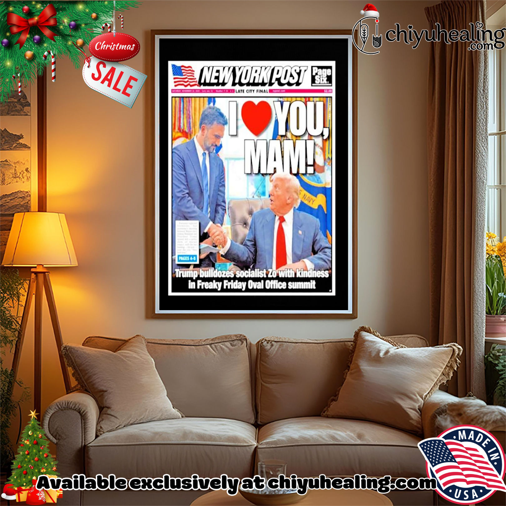 Zohran Mamdani and Trump I love Mam NY Post shirt, Hoodie, Sweatshirt, Poster Canvas, Mug, Ornaments Zohran Mamdani and Trump I love Mam NY Post shirt, Hoodie, Sweatshirt, Poster Canvas, Mug, Ornaments