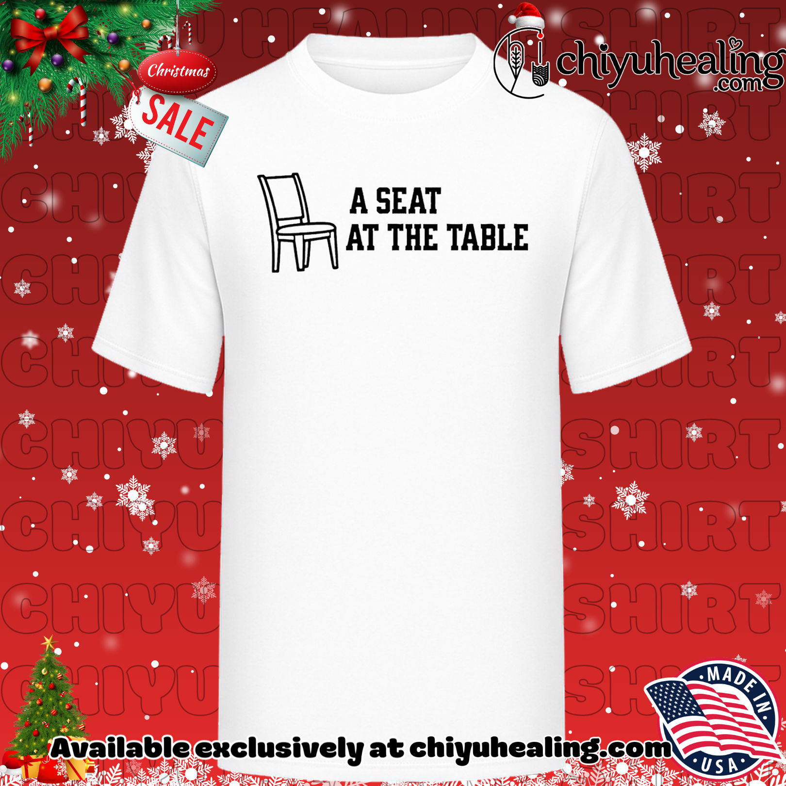 A Seat at the Table chair shirt, Hoodie, Sweatshirt, Poster Canvas, Mug, Ornaments