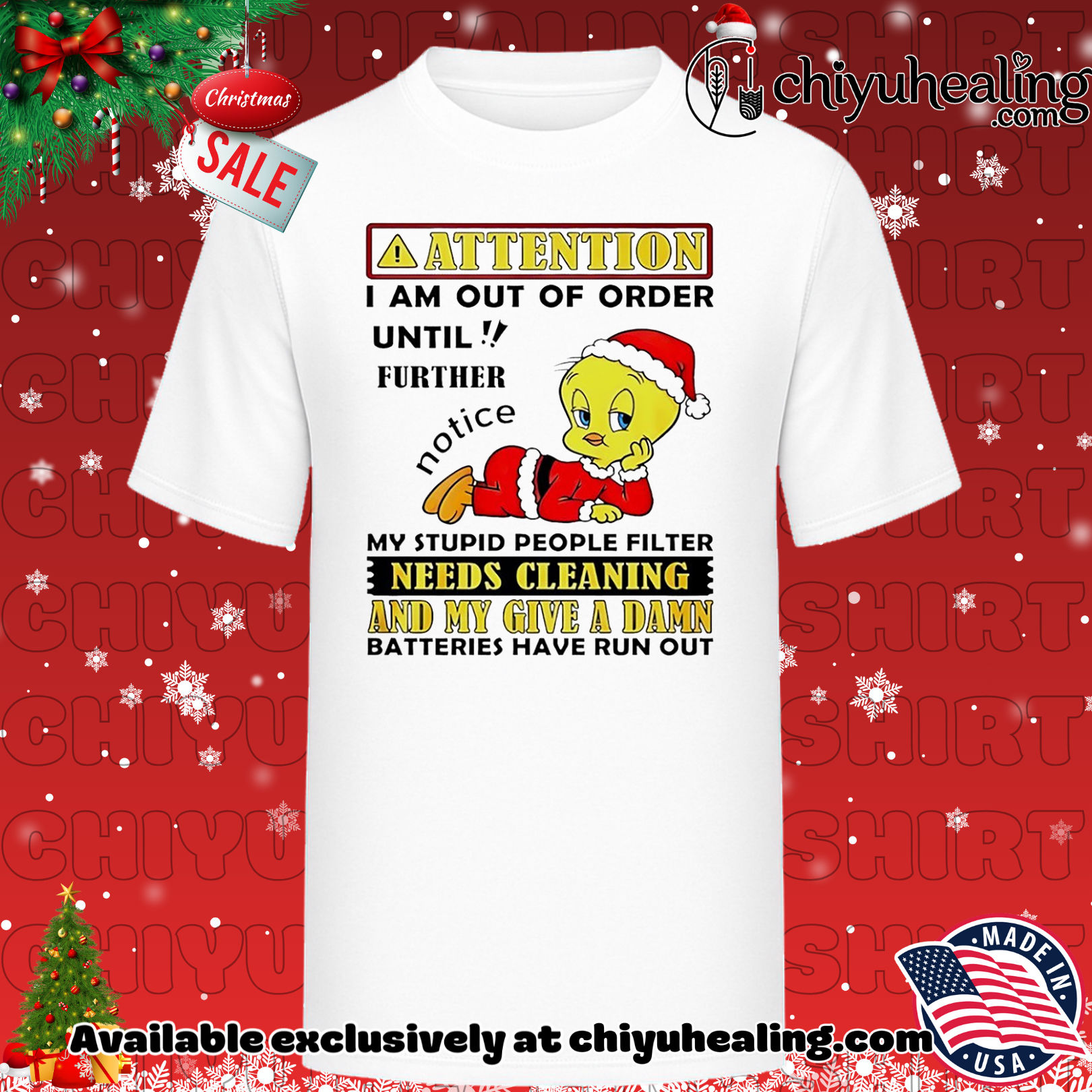 Aattention I am out of order Until further duck shirt, Hoodie, Sweatshirt, Poster Canvas, Mug, Ornaments