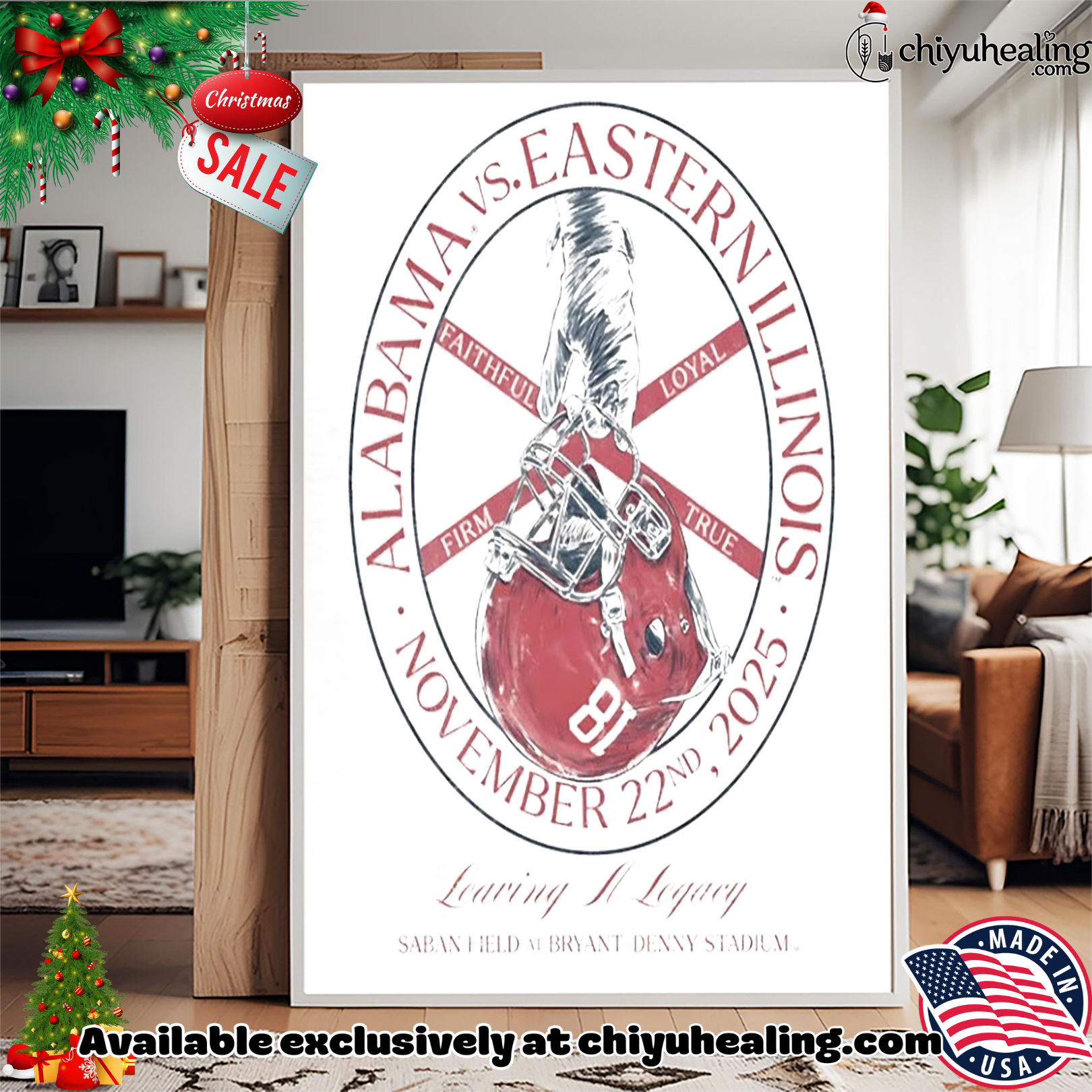 Alabama vs Eastern Illinois at Bryant-Denny Faithful Firm Loyal True 2025 shirt, Hoodie, Sweatshirt, Poster Canvas, Mug, Ornaments Alabama vs Eastern Illinois at Bryant-Denny Faithful Firm Loyal True 2025 shirt, Hoodie, Sweatshirt, Poster Canvas, Mug, Ornaments