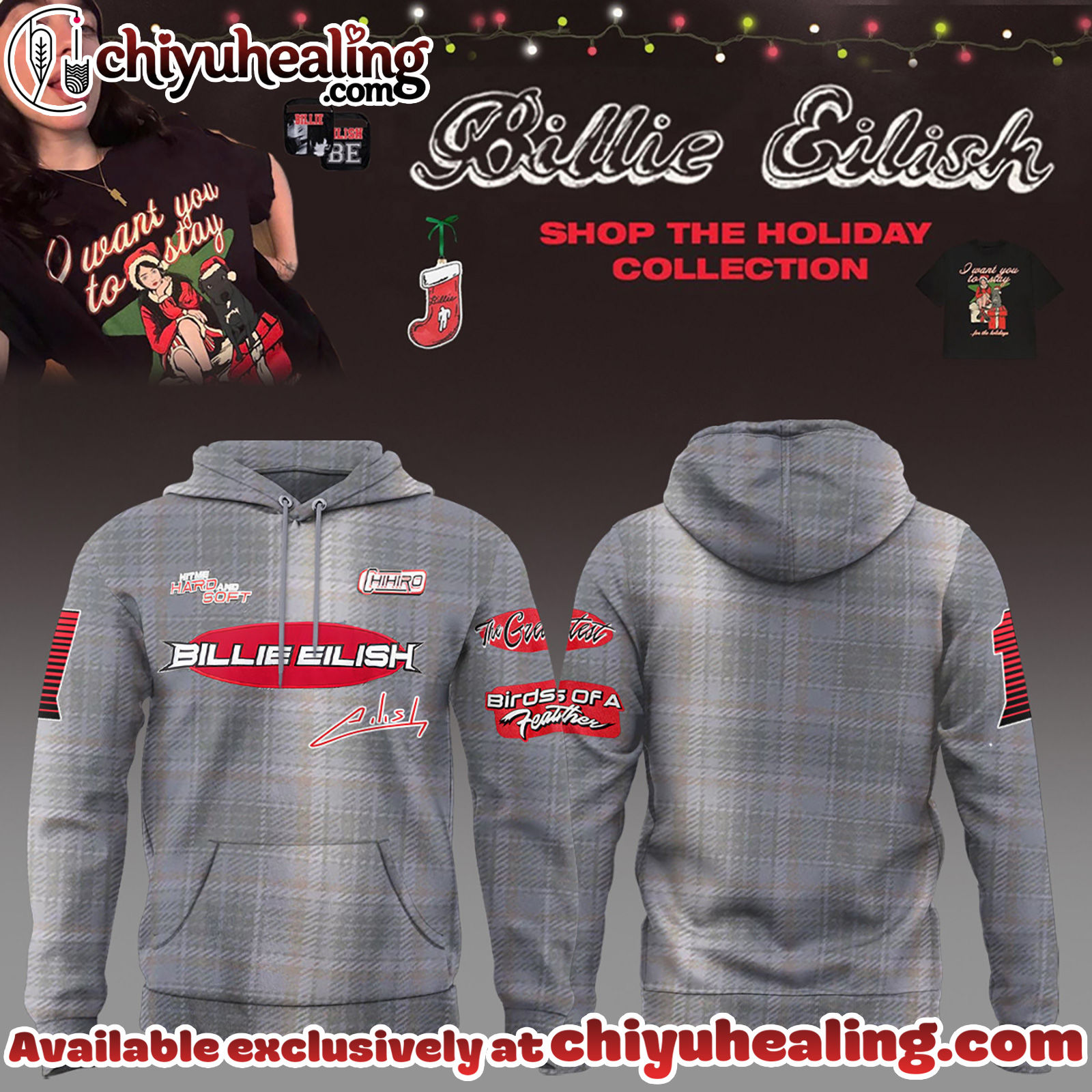 Billie Eilish Hit Me Hard and Soft The Tour Hoodie - Ver 2