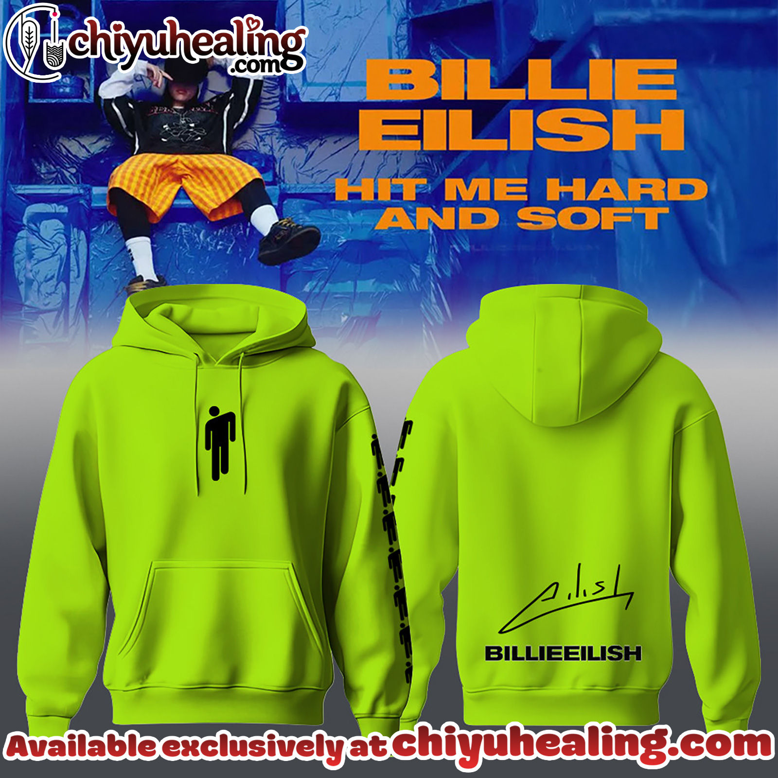 Billie Eilish Hit Me Hard and Soft The Tour Hoodie - Ver 5