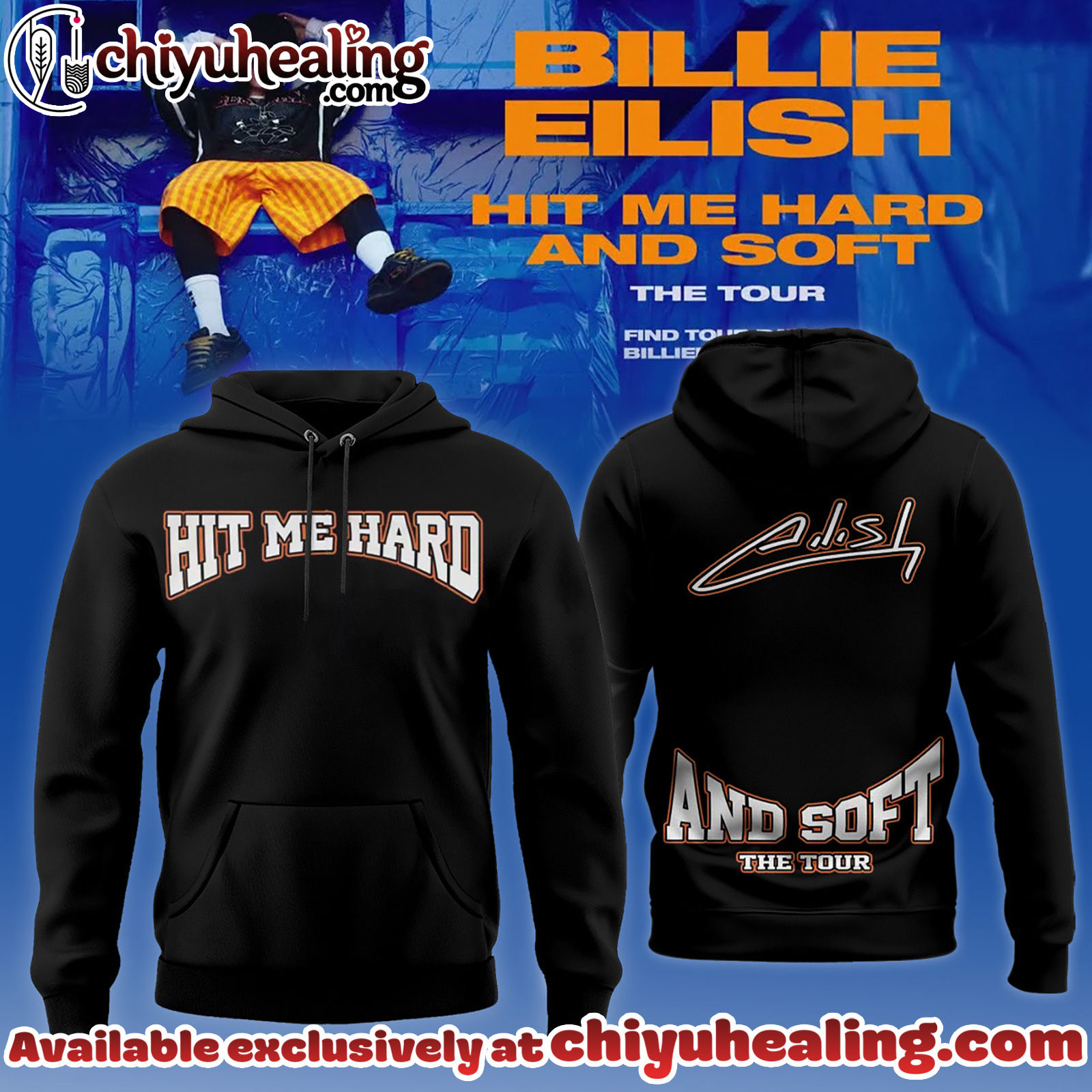 Billie Eilish Hit Me Hard and Soft The Tour Hoodie - Ver 7