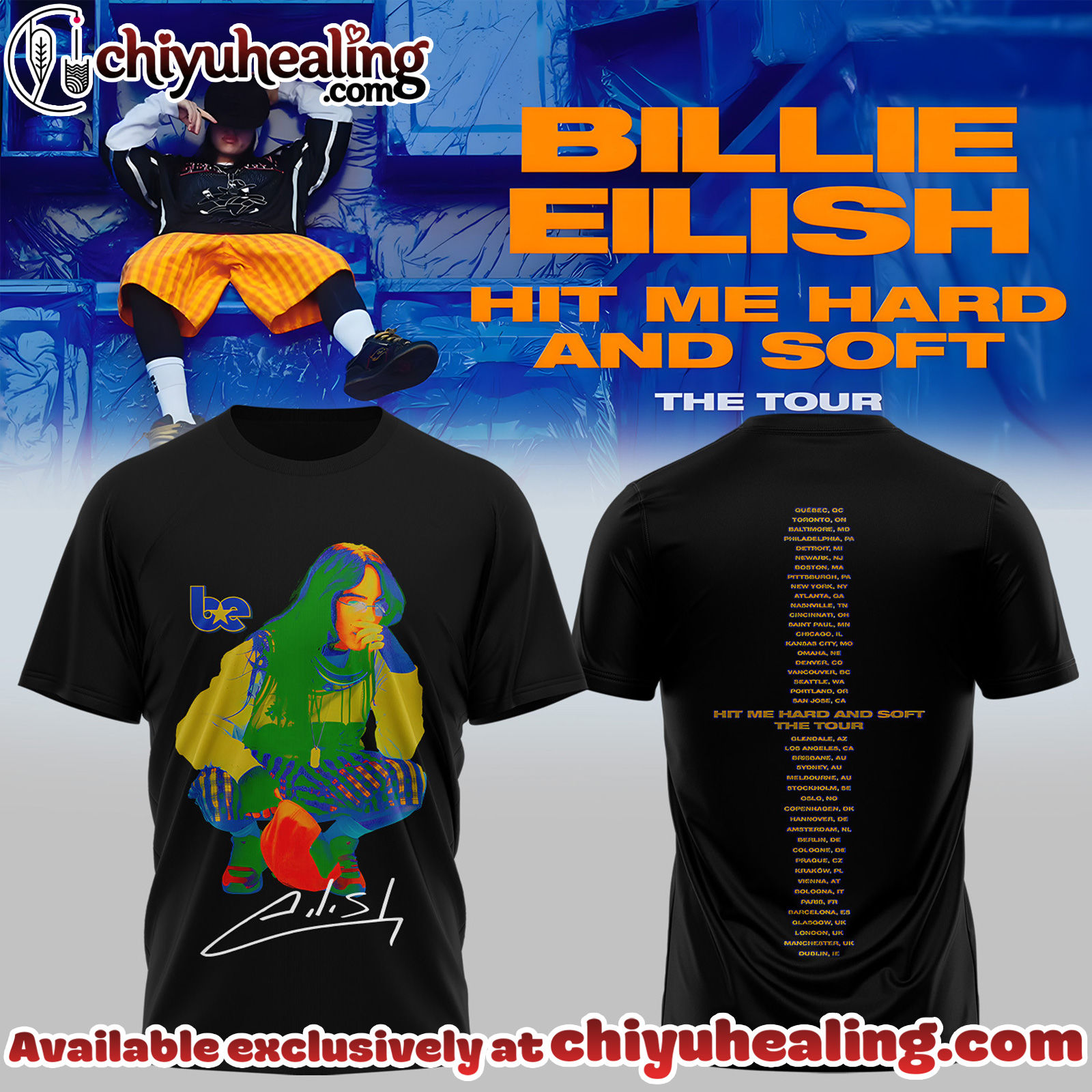 Billie Eilish Hit Me Hard and Soft The Tour Shirt, Hoodie, Sweatshirt - Ver 10