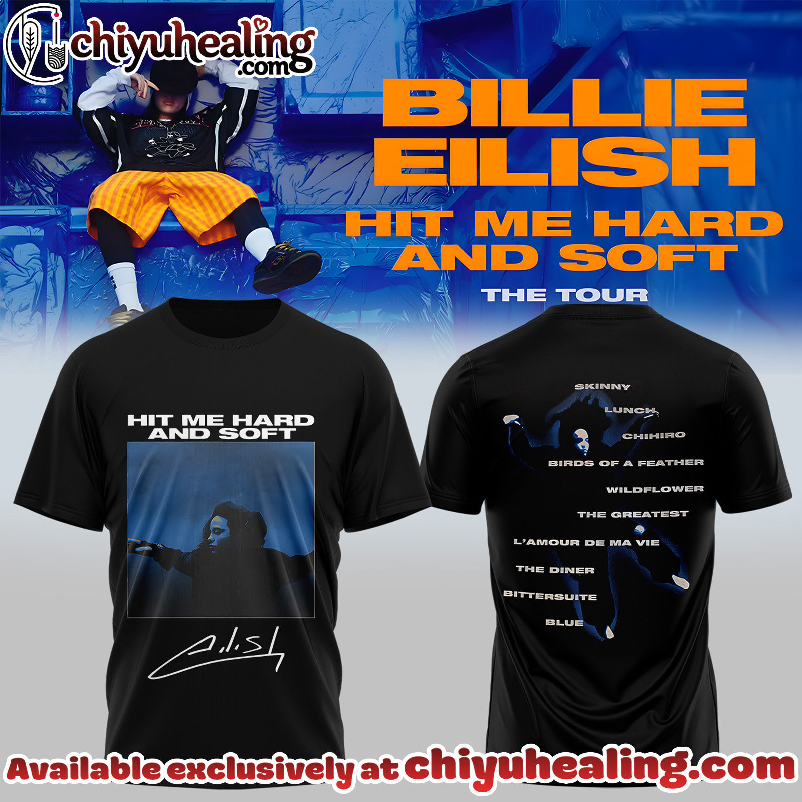 Billie Eilish Hit Me Hard and Soft The Tour Shirt, Hoodie, Sweatshirt - Ver 9