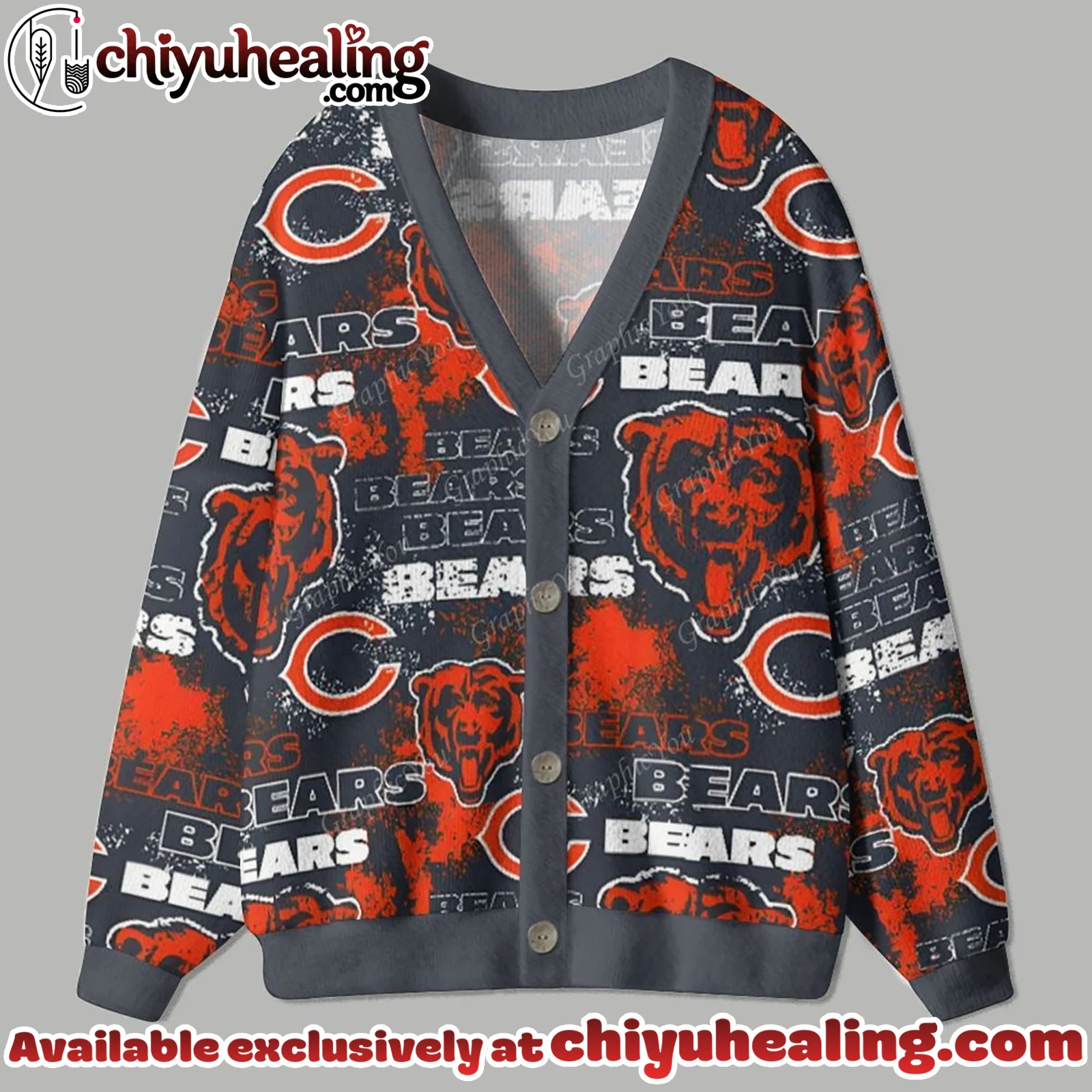 chicago bears Cardigan Christmas Sweater, Ugly Sweatshirt, Shirt, Hoodie, All Team NFL - Ver 3