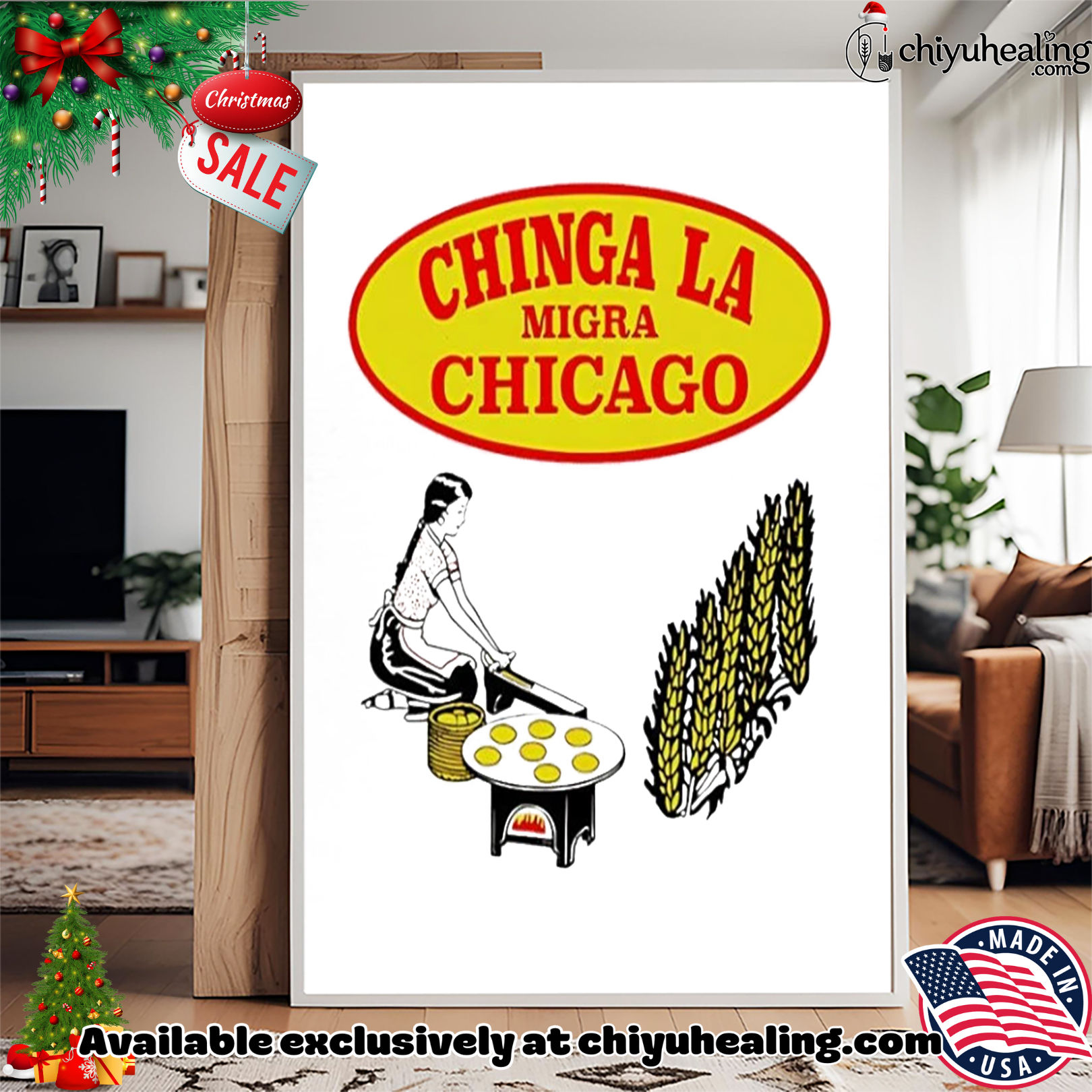 Chinga LA Migra Chicago shirt, Hoodie, Sweatshirt, Poster Canvas, Mug, Ornaments Chinga LA Migra Chicago shirt, Hoodie, Sweatshirt, Poster Canvas, Mug, Ornaments
