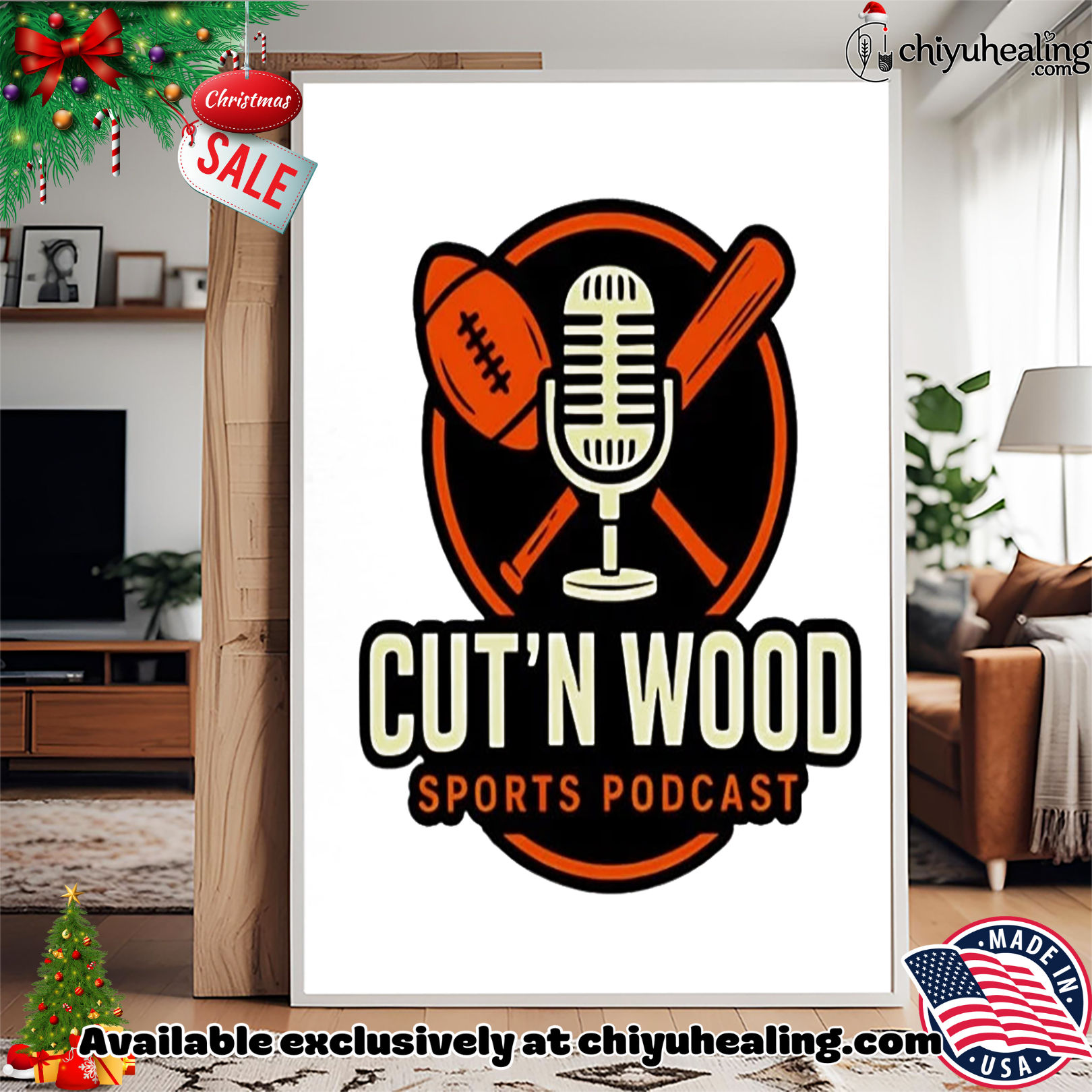 Cut'N Wood Sports Podcast football shirt, Hoodie, Sweatshirt, Poster Canvas, Mug, Ornaments 15 cut n wood sports podcast football shirt hoodie sweatshirt tank top