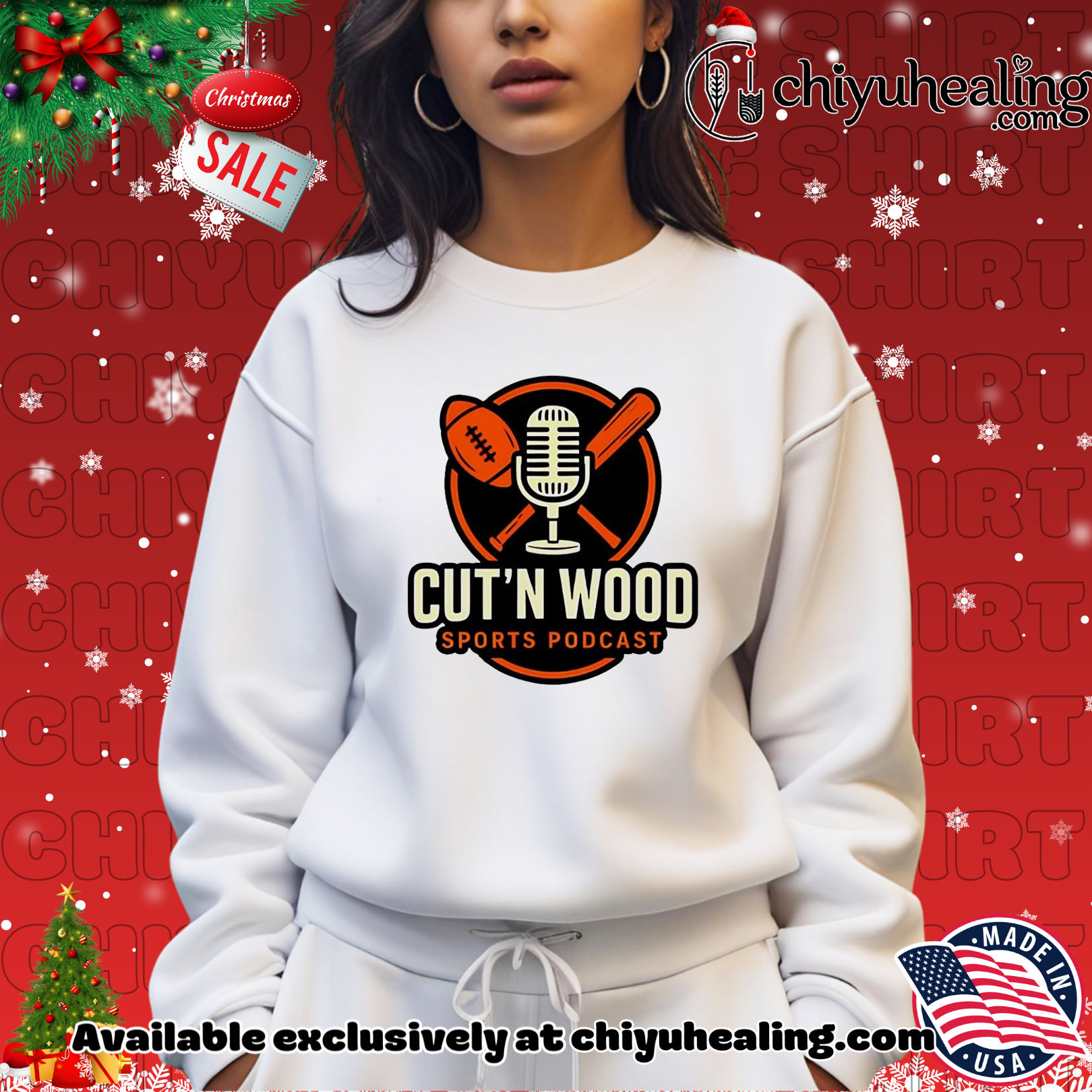 Cut'N Wood Sports Podcast football shirt, Hoodie, Sweatshirt, Poster Canvas, Mug, Ornaments 14 cut n wood sports podcast football shirt hoodie sweatshirt