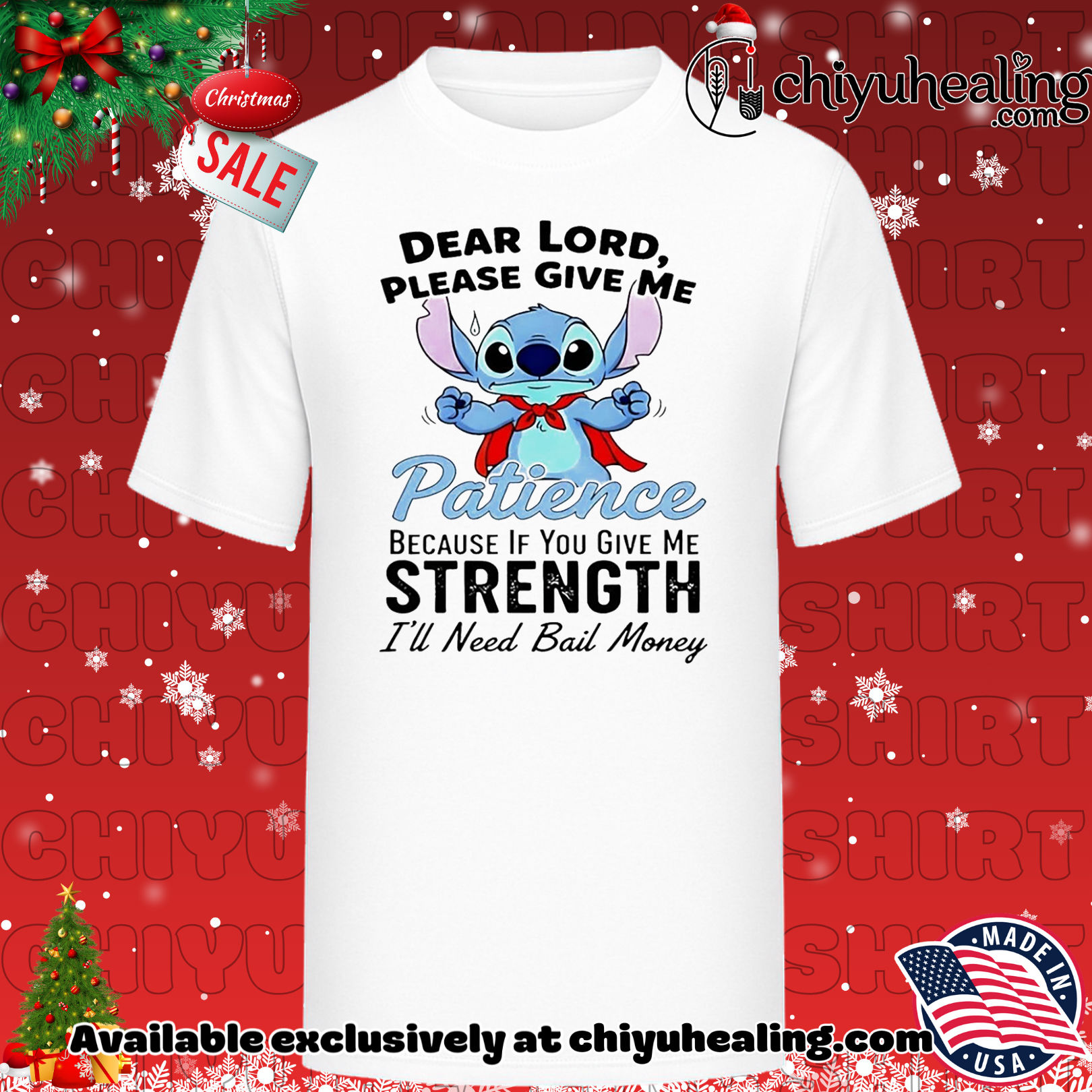 Dear lord please give me patience because if you give me strength Christmas shirt, Hoodie, Sweatshirt, Poster Canvas, Mug, Ornaments
