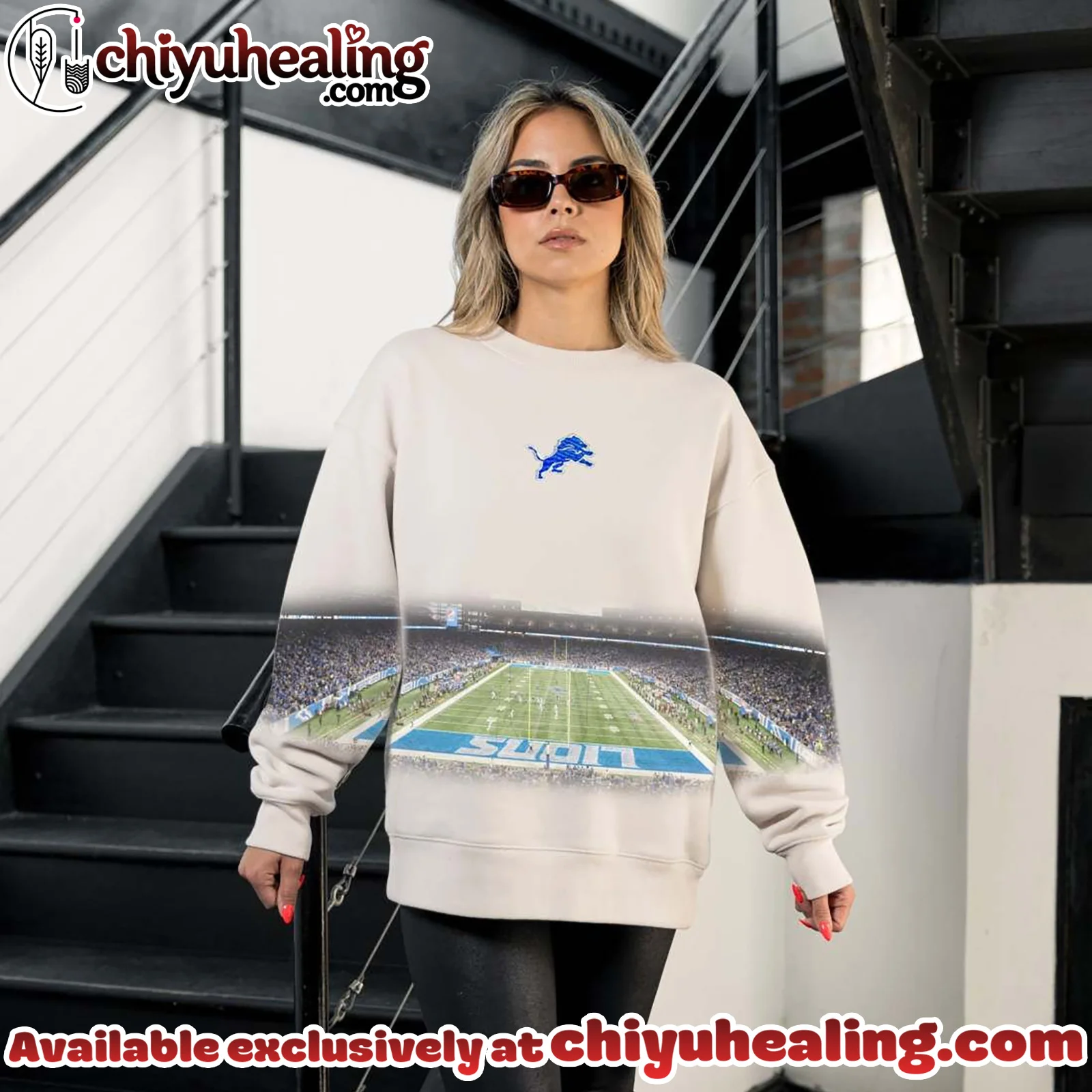 DETROIT LIONS POWER MOVE PREMIUM DROP SHOULDER SWEATSHIRT, Shirt, Hoodie, All Team NFL