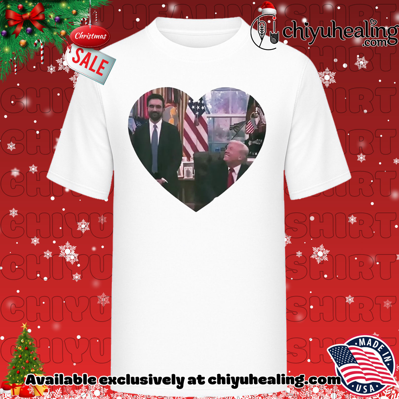 Donald Trump Likes Zohran Mamdani heart 2025 shirt, Hoodie, Sweatshirt, Poster Canvas, Mug, Ornaments