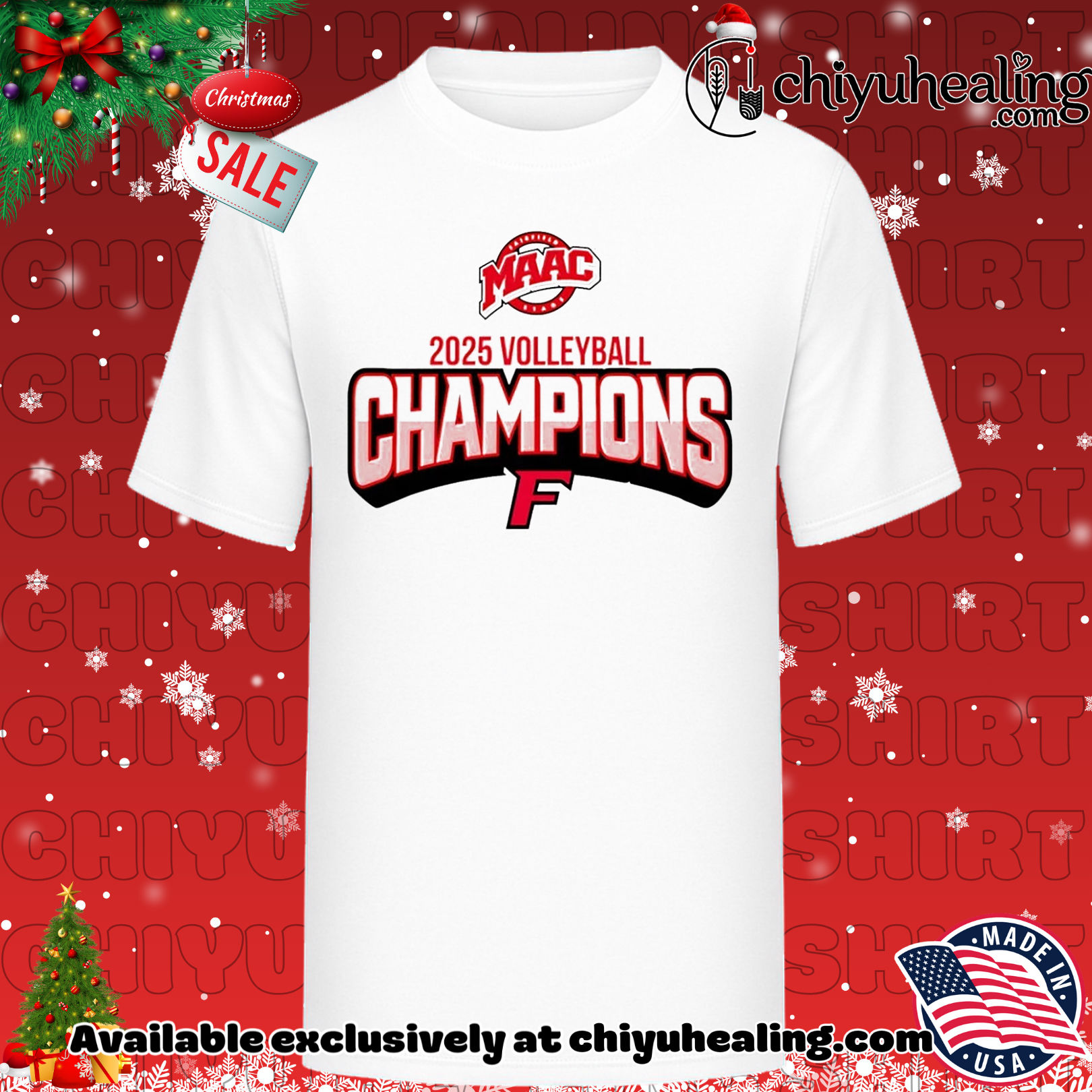 Fairfield University 2025 MAAC Volleyball Champions shirt, Hoodie, Sweatshirt, Poster Canvas, Mug, Ornaments