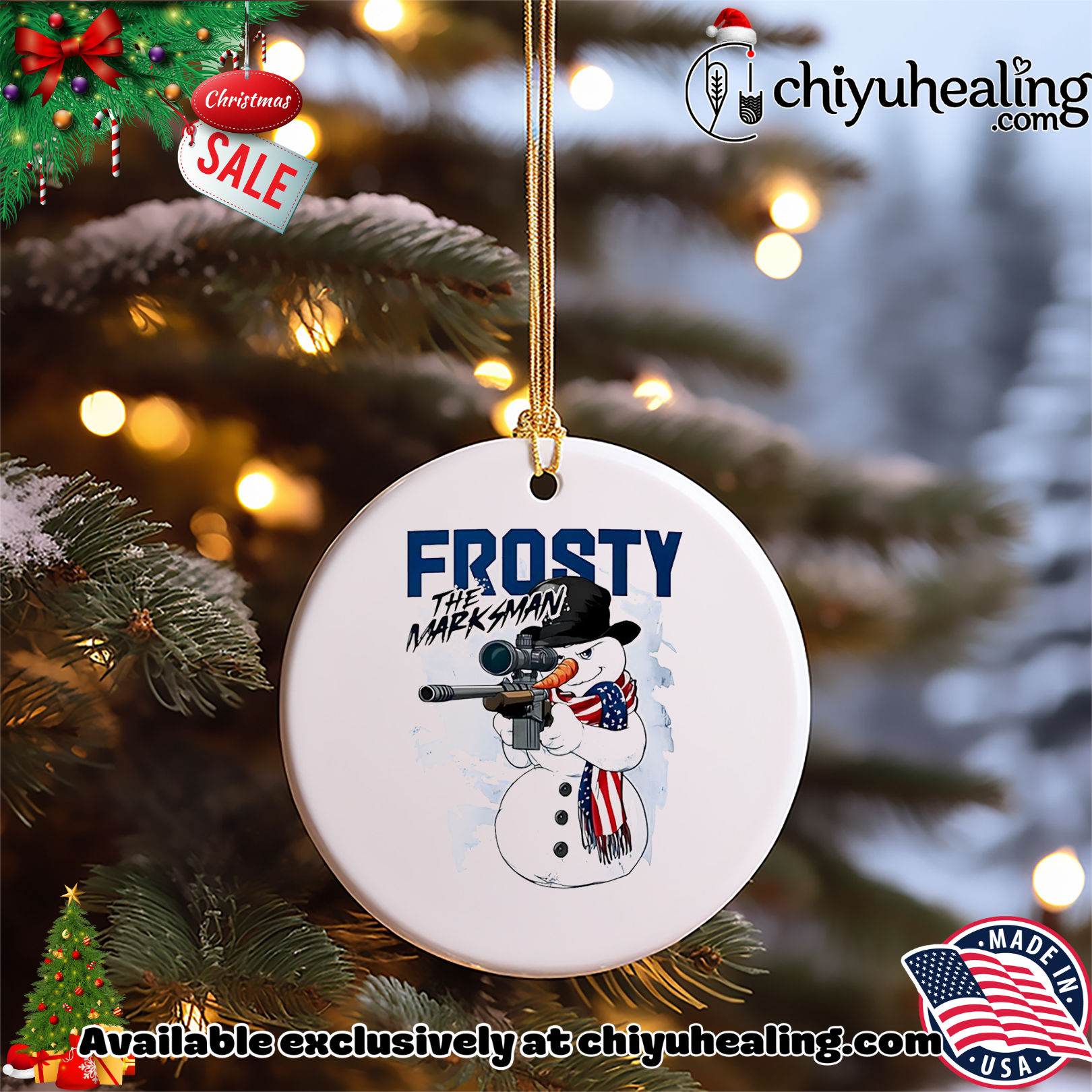 Frosty the Marksman Snowman Christmas shirt, Hoodie, Sweatshirt, Poster Canvas, Mug, Ornaments 5 Frosty the Marksman Snowman Christmas shirt, Hoodie, Sweatshirt, Poster Canvas, Mug, Ornaments