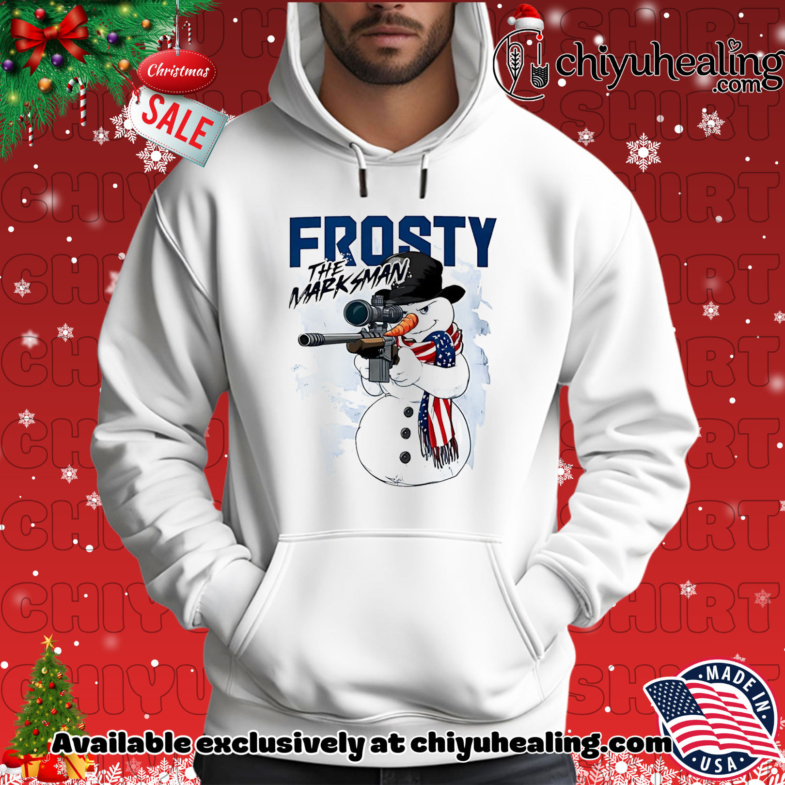 Frosty the Marksman Snowman Christmas shirt, Hoodie, Sweatshirt, Poster Canvas, Mug, Ornaments 2 Frosty the Marksman Snowman Christmas shirt, Hoodie, Sweatshirt, Poster Canvas, Mug, Ornaments
