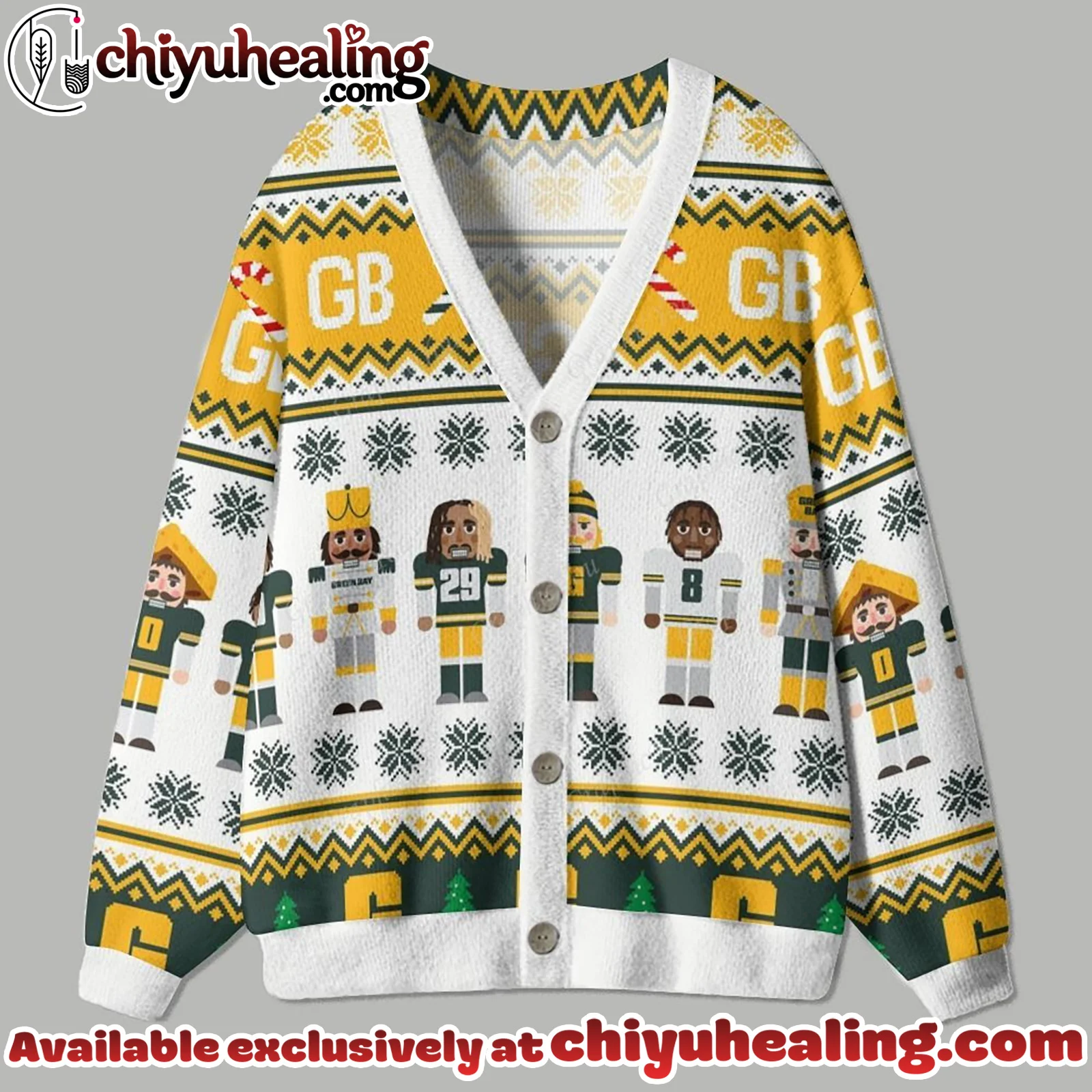 Green Bay Packing Team Cardigan Christmas Sweater, Ugly Sweatshirt, Shirt, Hoodie, All Team NFL - Ver 3