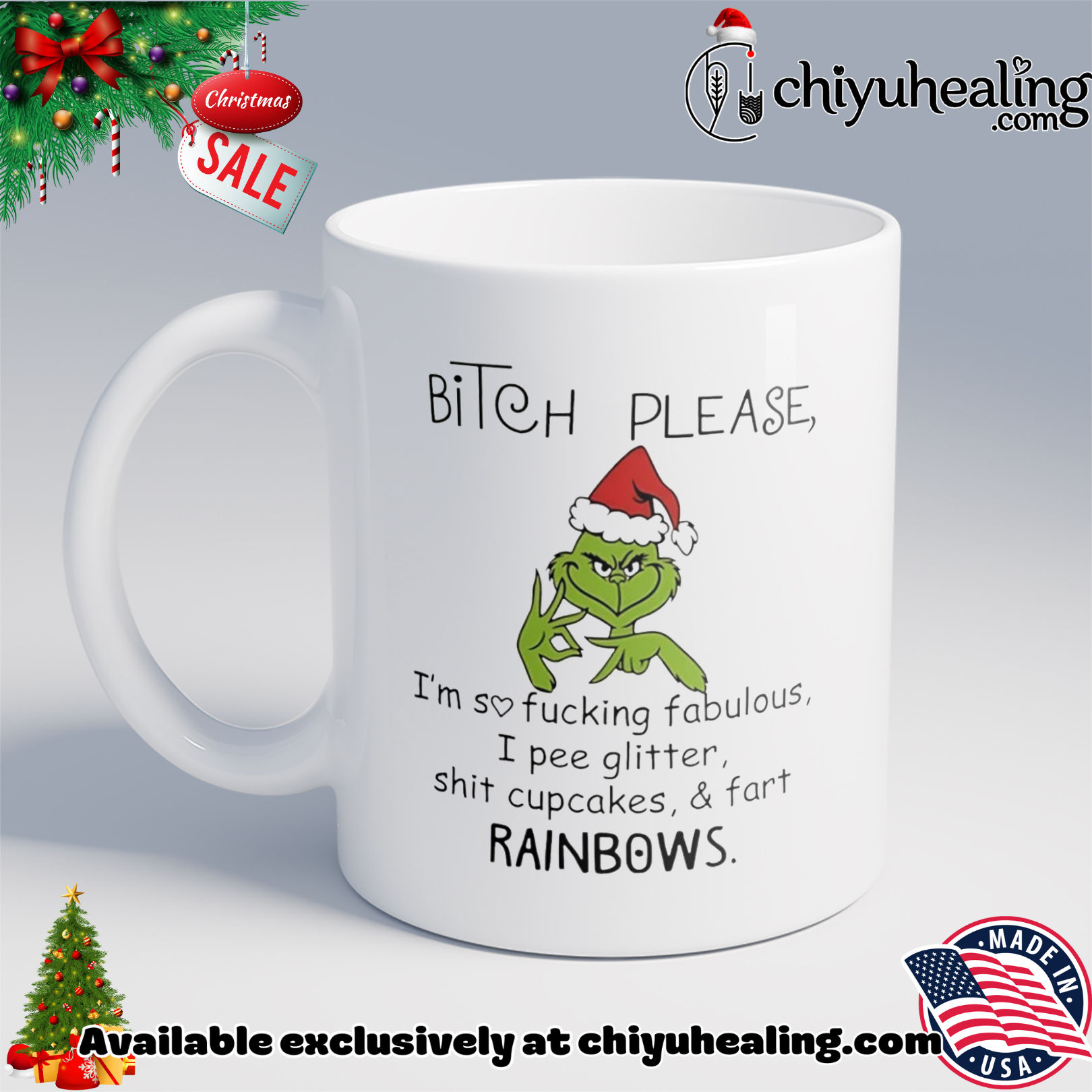 Grinch bitch please I'm so fucking fabulous I pee glitter shit cupcakes fart rainbows Christmas shirt, Hoodie, Sweatshirt, Poster Canvas, Mug, Ornaments 6 Grinch bitch please I'm so fucking fabulous I pee glitter shit cupcakes fart rainbows Christmas shirt, Hoodie, Sweatshirt, Poster Canvas, Mug, Ornaments