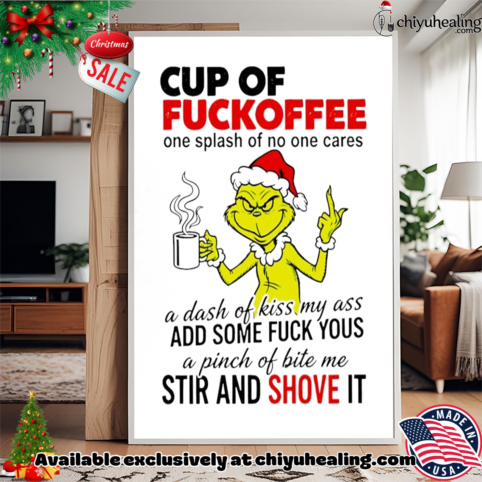 Grinch cup of fuckoffee Christmas shirt, Hoodie, Sweatshirt, Poster Canvas, Mug, Ornaments Grinch cup of fuckoffee Christmas shirt, Hoodie, Sweatshirt, Poster Canvas, Mug, Ornaments