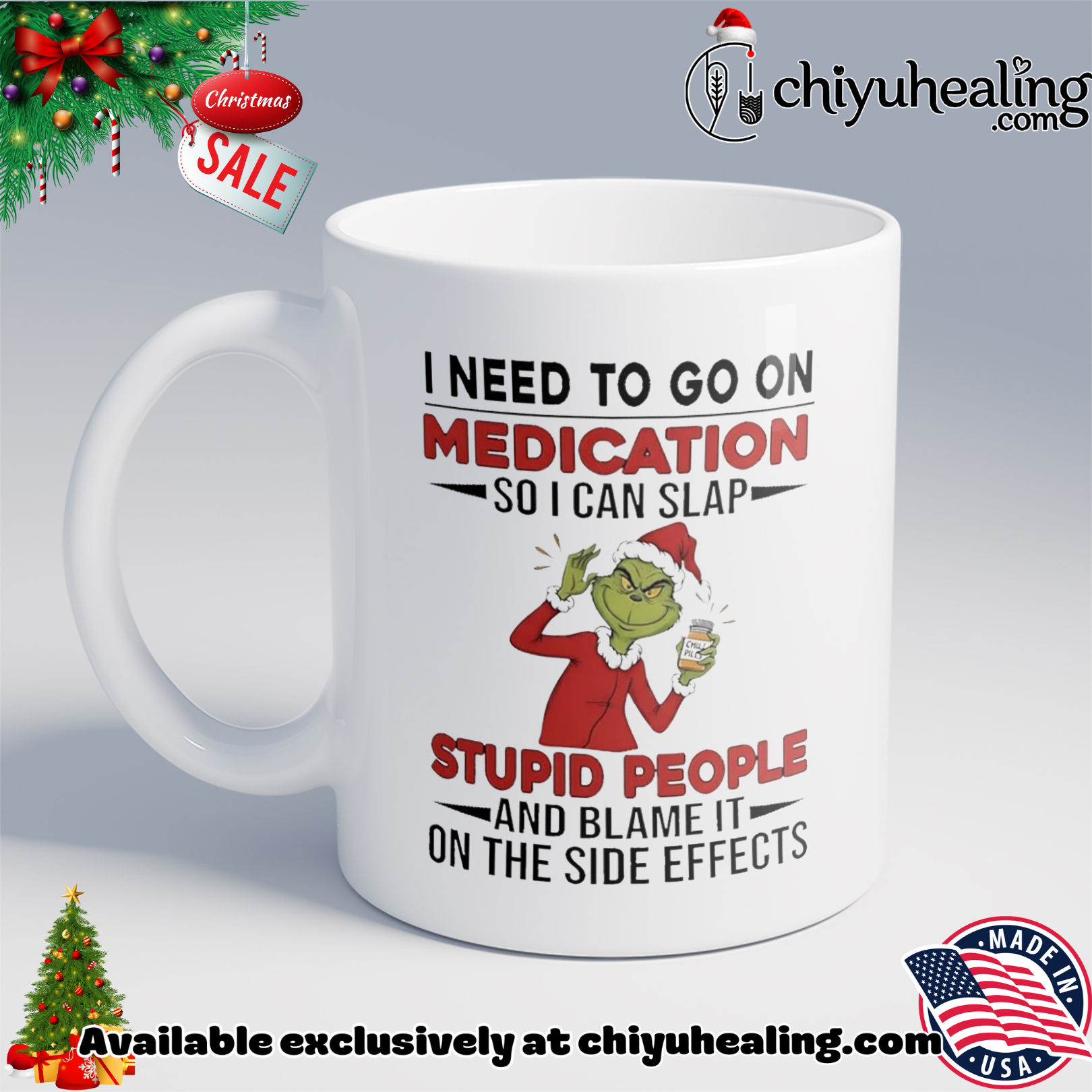 Grinch I need to go on medication so I can slap stupid people Christmas shirt, Hoodie, Sweatshirt, Poster Canvas, Mug, Ornaments 6 Grinch I need to go on medication so I can slap stupid people Christmas shirt, Hoodie, Sweatshirt, Poster Canvas, Mug, Ornaments
