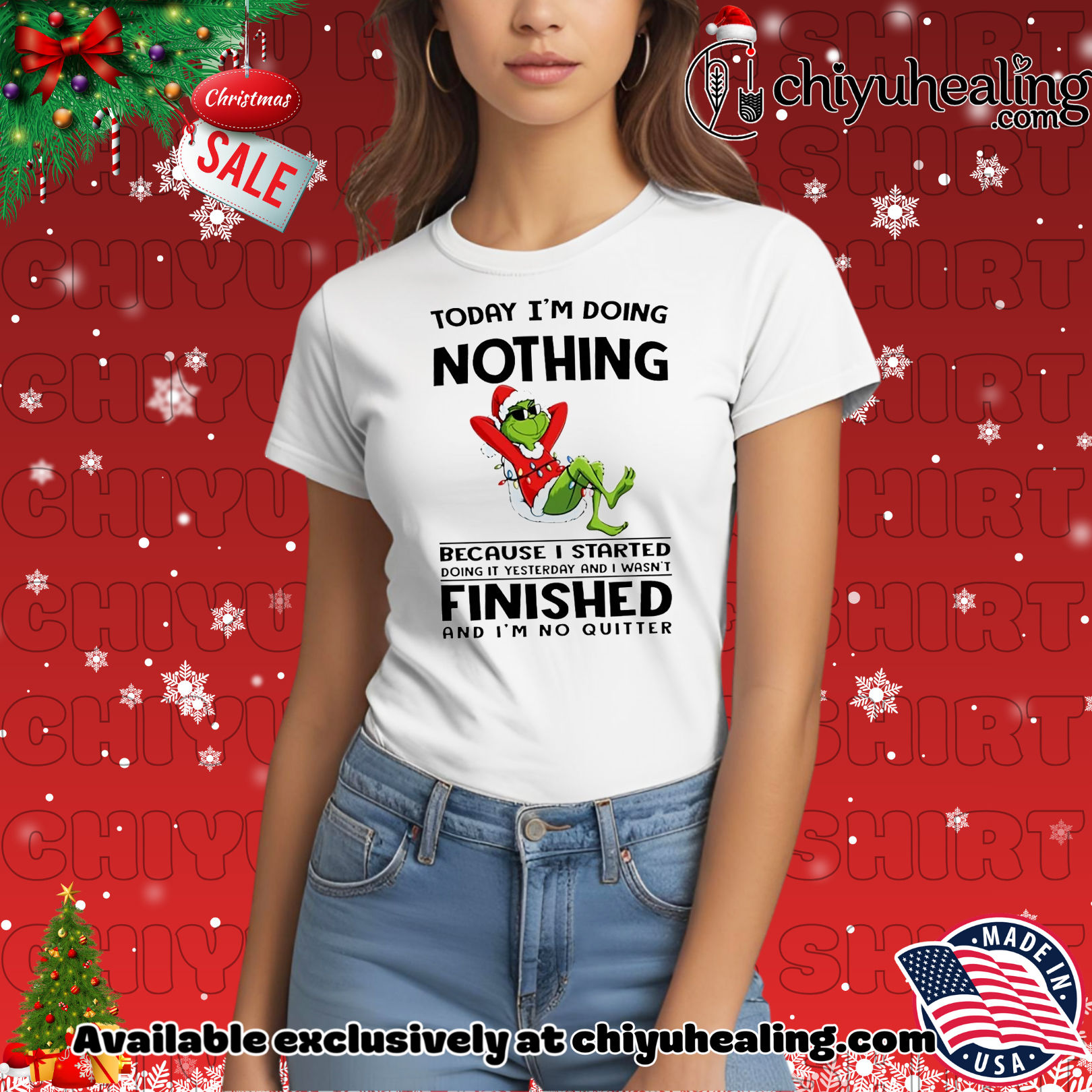 Grinch today I'm doing nothing because I started doing it yesterday Christmas shirt, Hoodie, Sweatshirt, Poster Canvas, Mug, Ornaments 7 Grinch today I'm doing nothing because I started doing it yesterday Christmas shirt, Hoodie, Sweatshirt, Poster Canvas, Mug, Ornaments