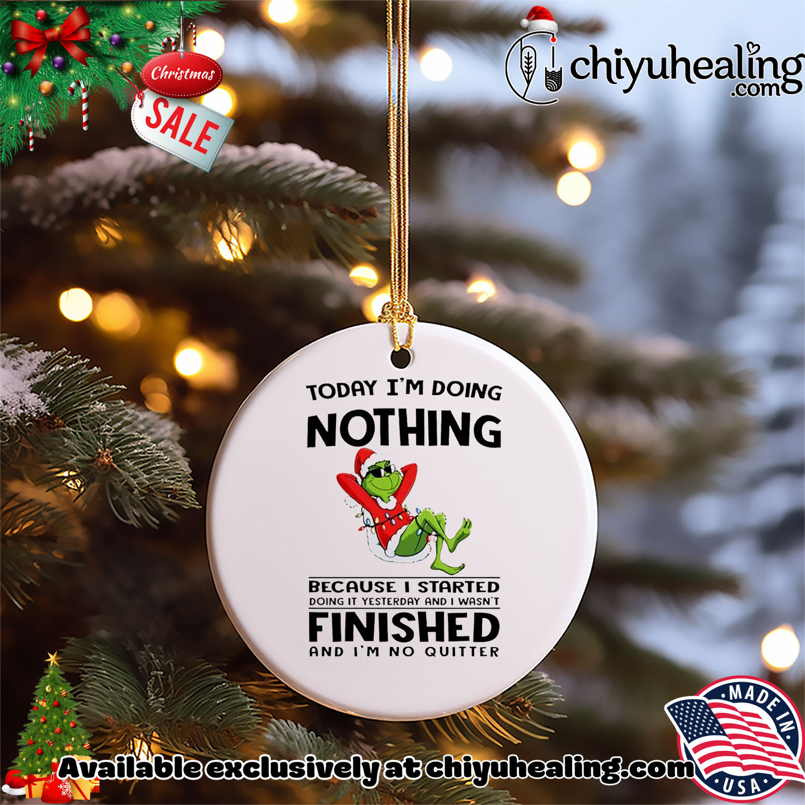 Grinch today I'm doing nothing because I started doing it yesterday Christmas shirt, Hoodie, Sweatshirt, Poster Canvas, Mug, Ornaments 5 Grinch today I'm doing nothing because I started doing it yesterday Christmas shirt, Hoodie, Sweatshirt, Poster Canvas, Mug, Ornaments