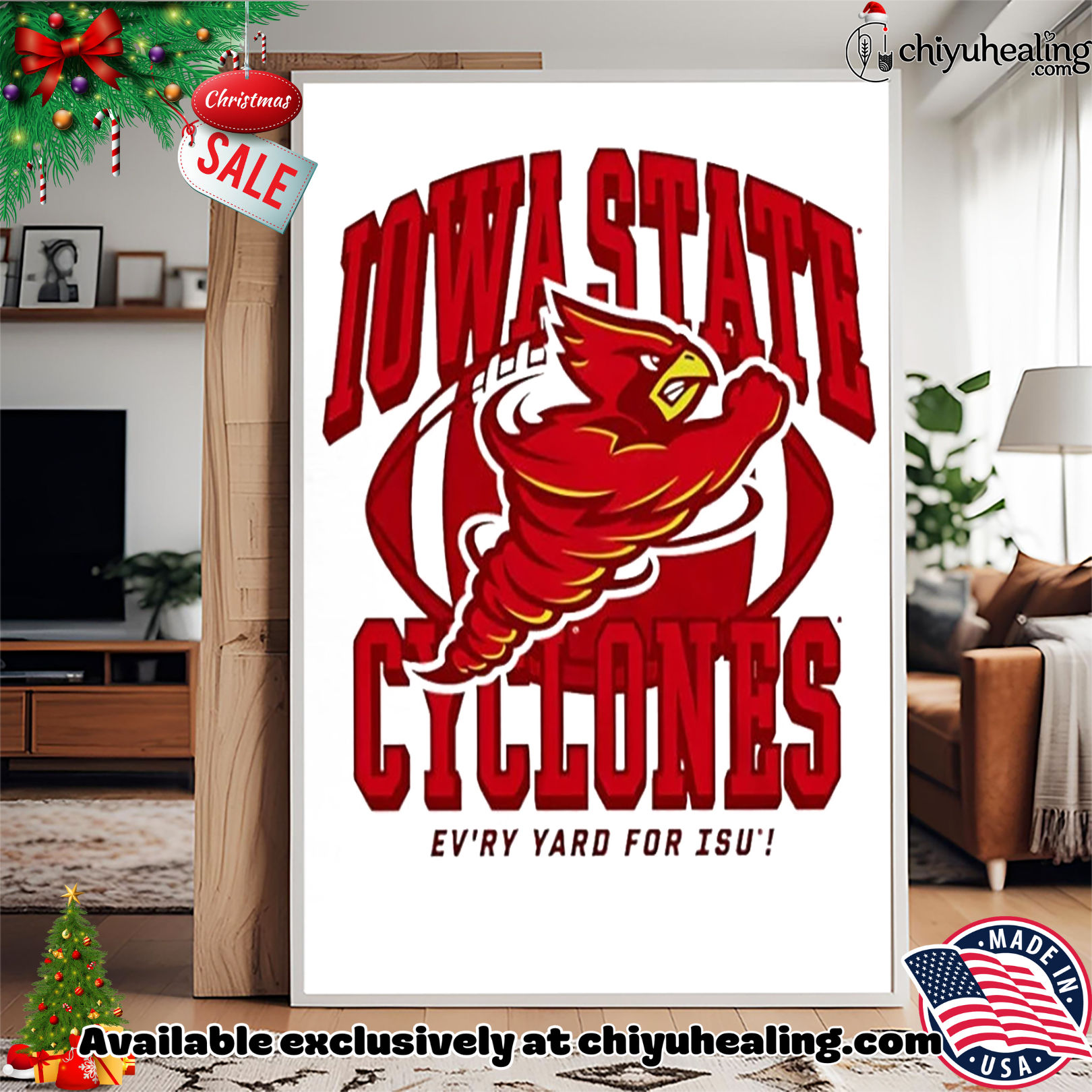 Iowa State Cyclones football Ev'ry Yard For ISU Punching Cy 1995 shirt, Hoodie, Sweatshirt, Poster Canvas, Mug, Ornaments 15 iowa state cyclones football ev ry yard for isu punching cy 1995 shirt hoodie sweatshirt tank top