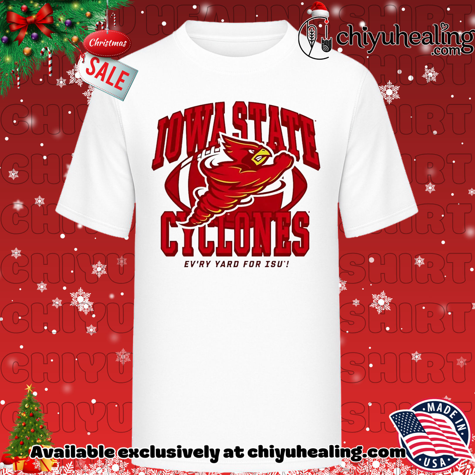 Iowa State Cyclones football Ev'ry Yard For ISU Punching Cy 1995 shirt, Hoodie, Sweatshirt, Poster Canvas, Mug, Ornaments