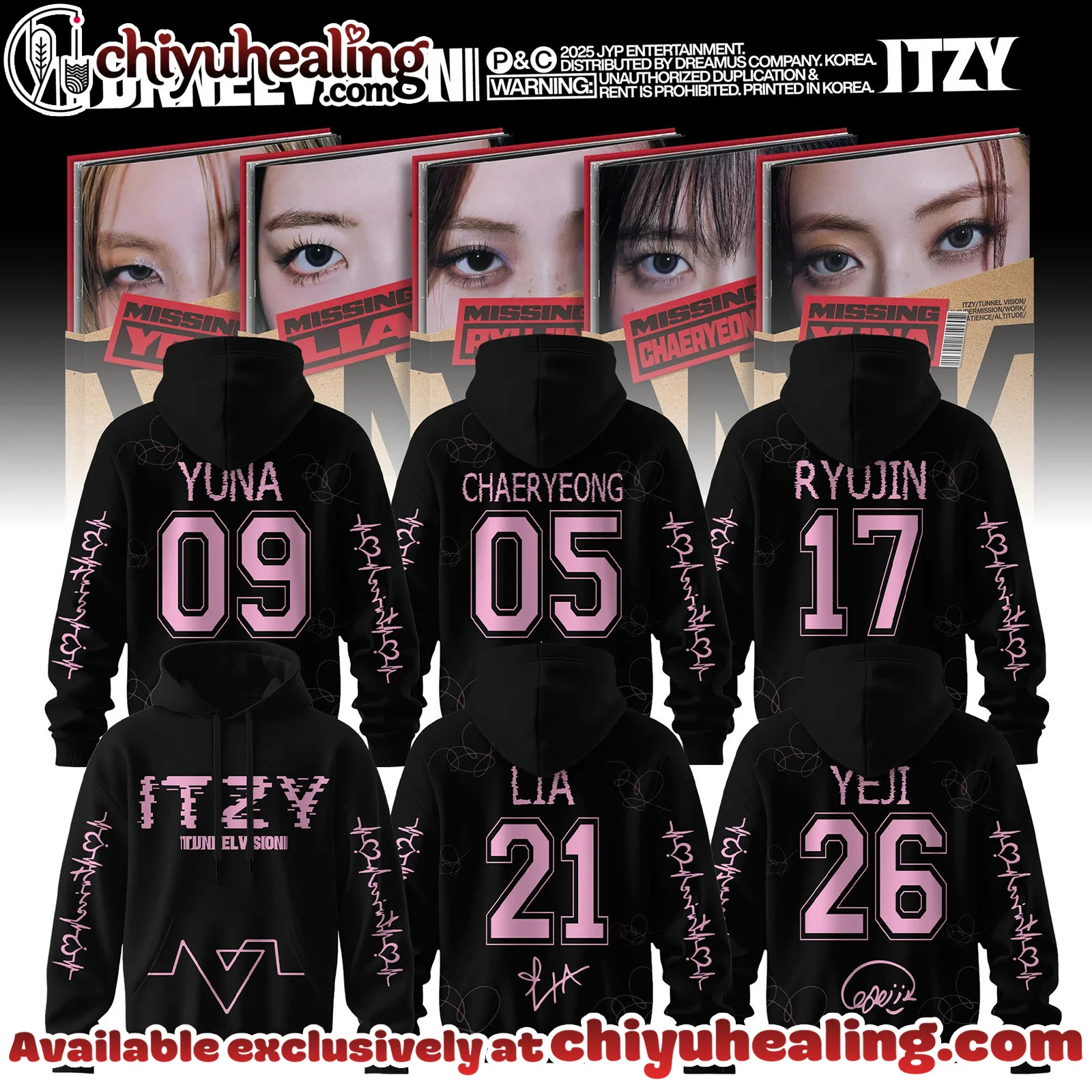 ITZY ALBUM TUNNEL VISION Collection Hoodie, Shirt, Sweatshirt