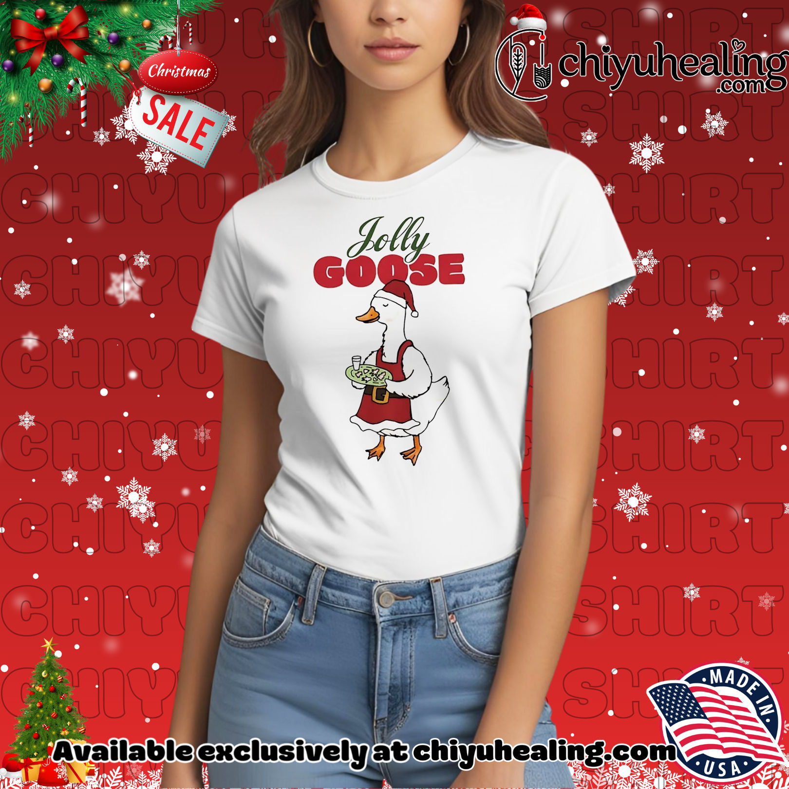 Jolly Goose Santa hat Christmas shirt, Hoodie, Sweatshirt, Poster Canvas, Mug, Ornaments 7 Jolly Goose Santa hat Christmas shirt, Hoodie, Sweatshirt, Poster Canvas, Mug, Ornaments