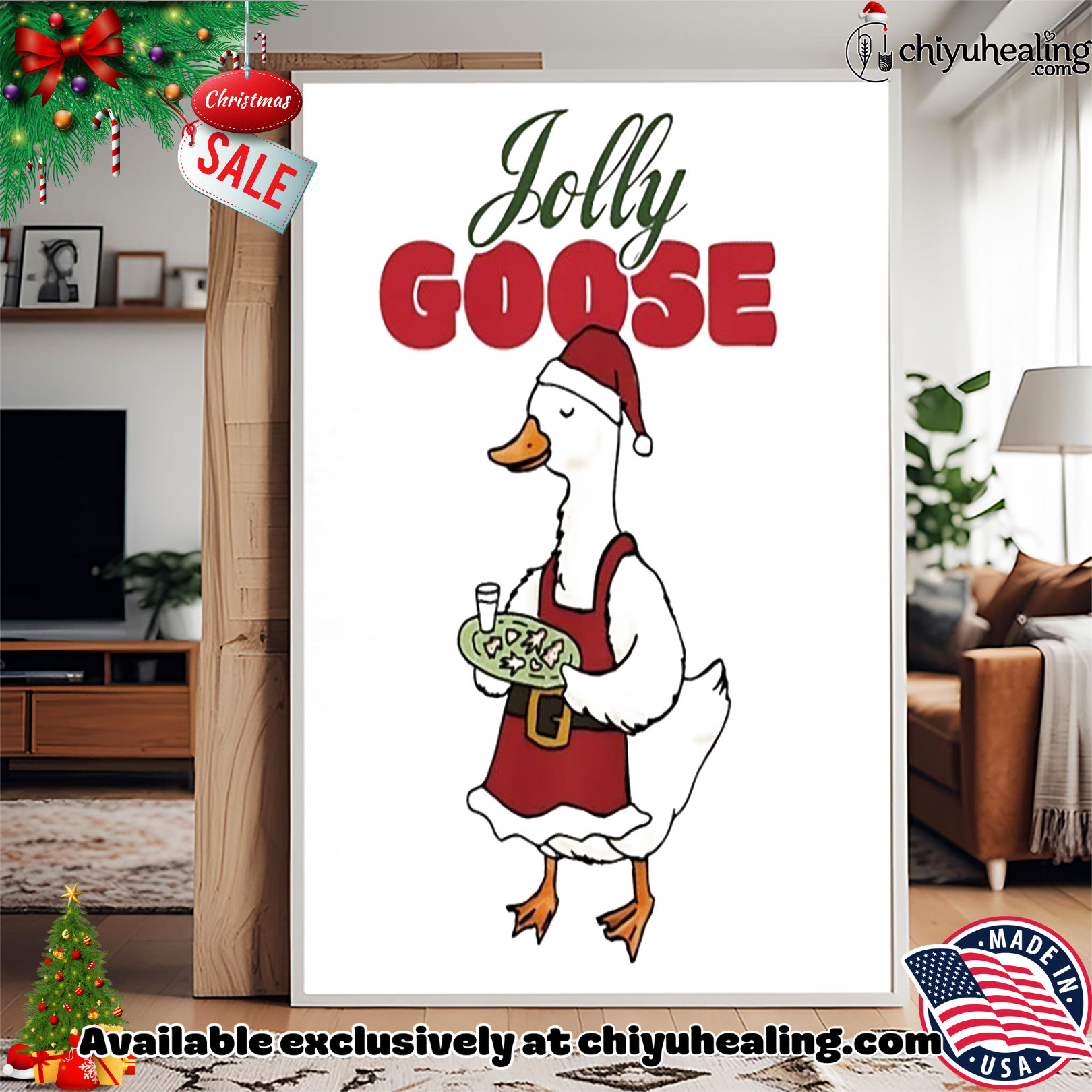 Jolly Goose Santa hat Christmas shirt, Hoodie, Sweatshirt, Poster Canvas, Mug, Ornaments Jolly Goose Santa hat Christmas shirt, Hoodie, Sweatshirt, Poster Canvas, Mug, Ornaments