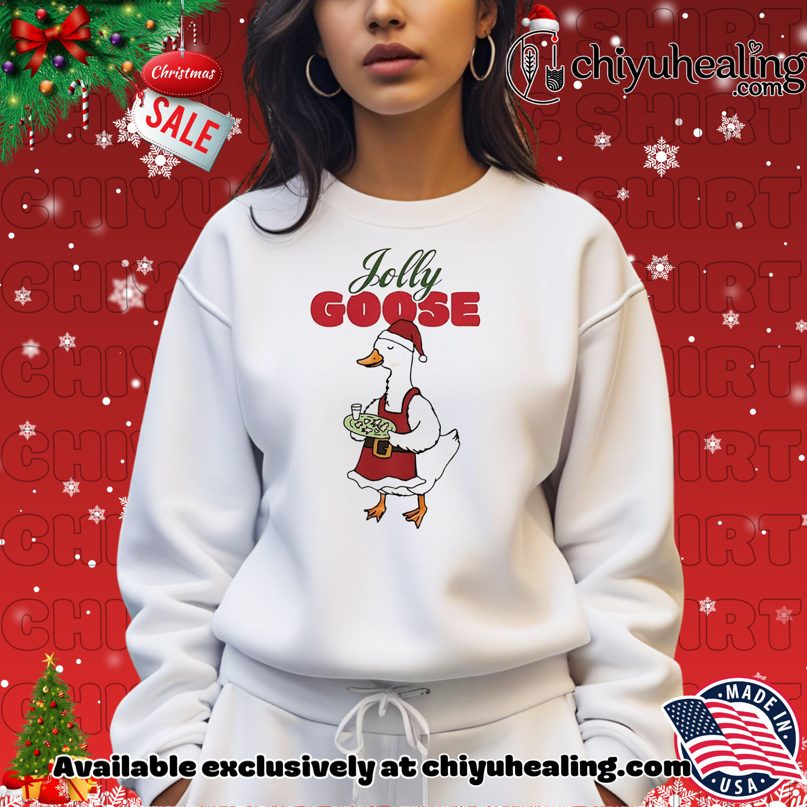 Jolly Goose Santa hat Christmas shirt, Hoodie, Sweatshirt, Poster Canvas, Mug, Ornaments Jolly Goose Santa hat Christmas shirt, Hoodie, Sweatshirt, Poster Canvas, Mug, Ornaments