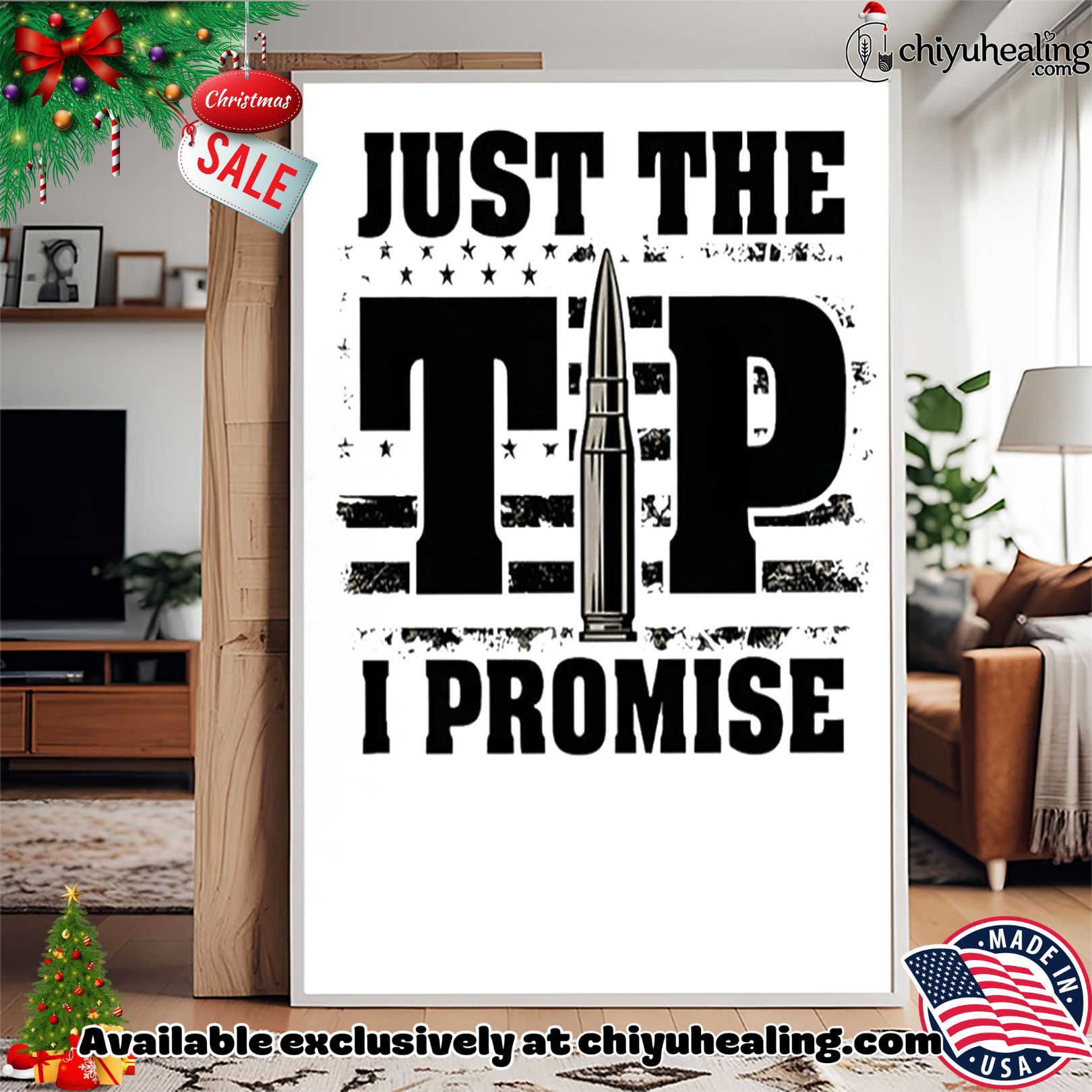 Just The Tip I Promise Flag shirt, Hoodie, Sweatshirt, Poster Canvas, Mug, Ornaments Just The Tip I Promise Flag shirt, Hoodie, Sweatshirt, Poster Canvas, Mug, Ornaments