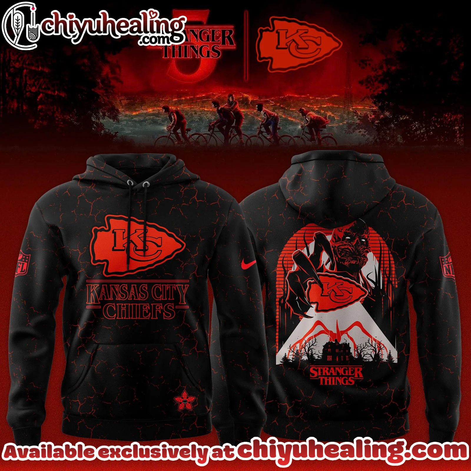 Kansas City Chiefs x Stranger Things Limited Edition Hoodie, Shirt, Sweatshirt