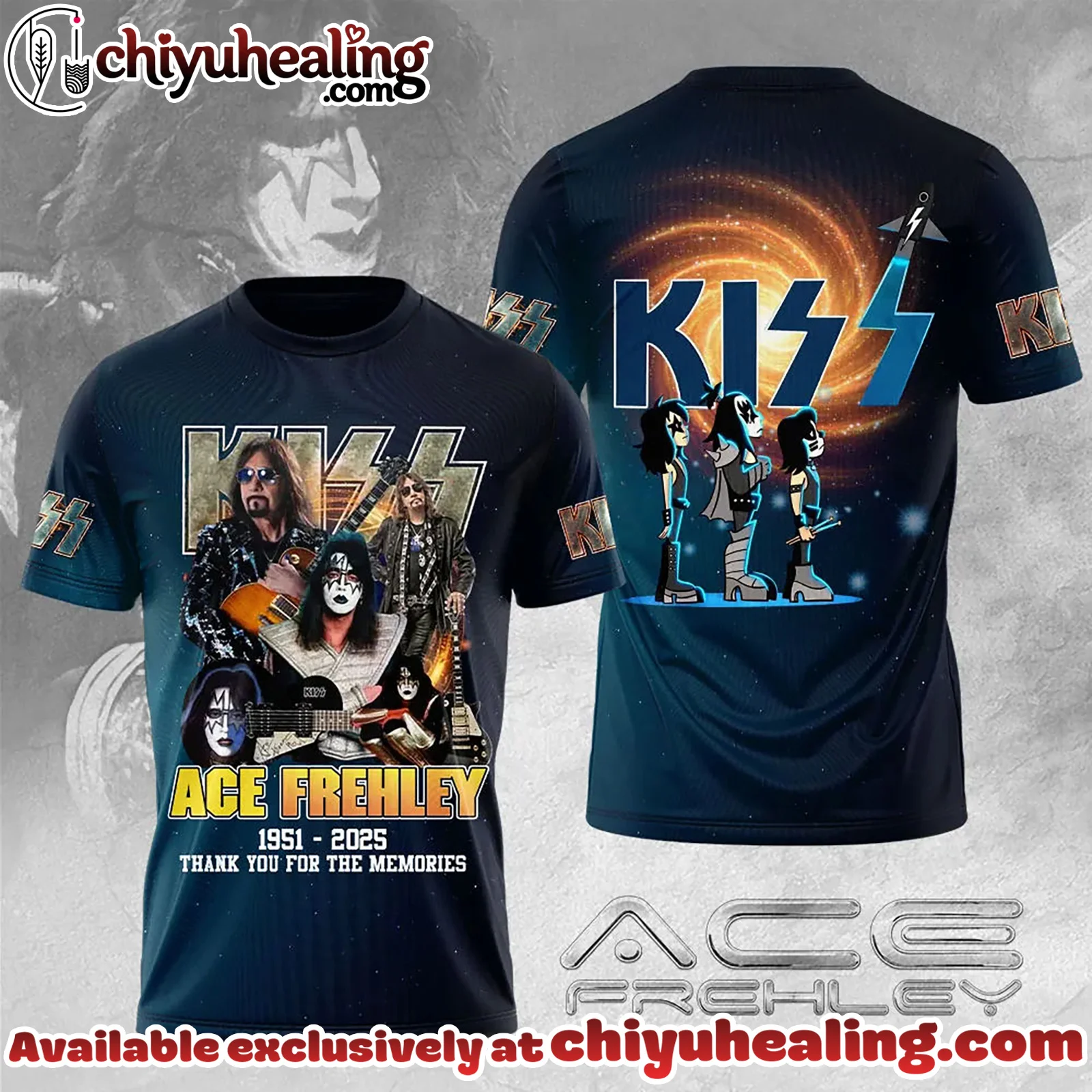 KISS x Ace Frehley Shirt, Hoodie, Sweatshirt - Ver 4