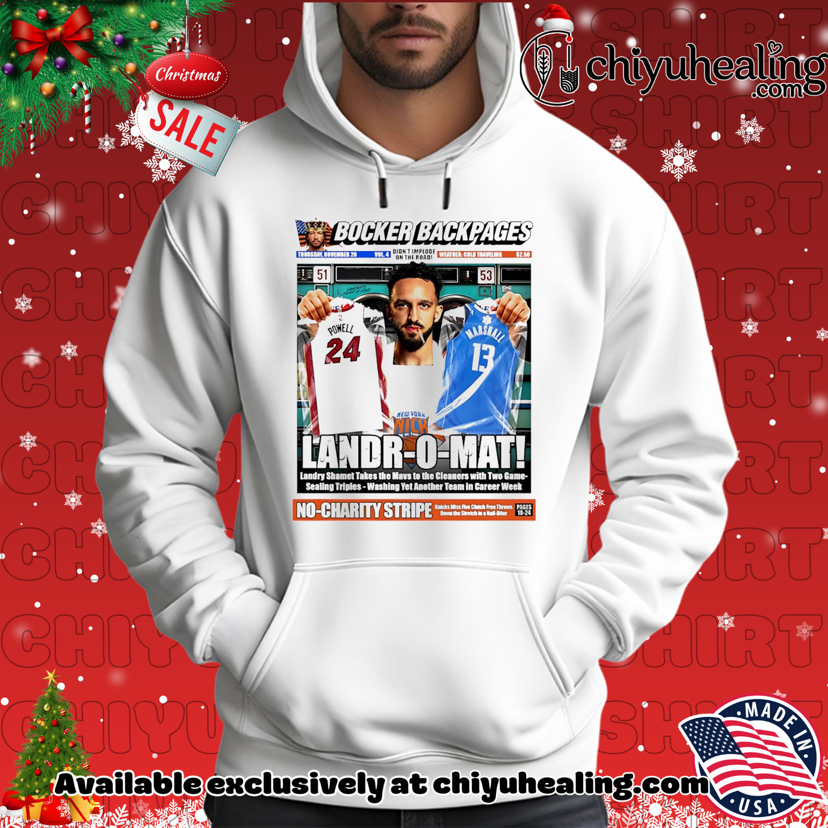 Landr-O-Mat Powell 24 and Marshall NY Knicks poster shirt, Hoodie, Sweatshirt, Poster Canvas, Mug, Ornaments 2 Landr-O-Mat Powell 24 and Marshall NY Knicks poster shirt, Hoodie, Sweatshirt, Poster Canvas, Mug, Ornaments