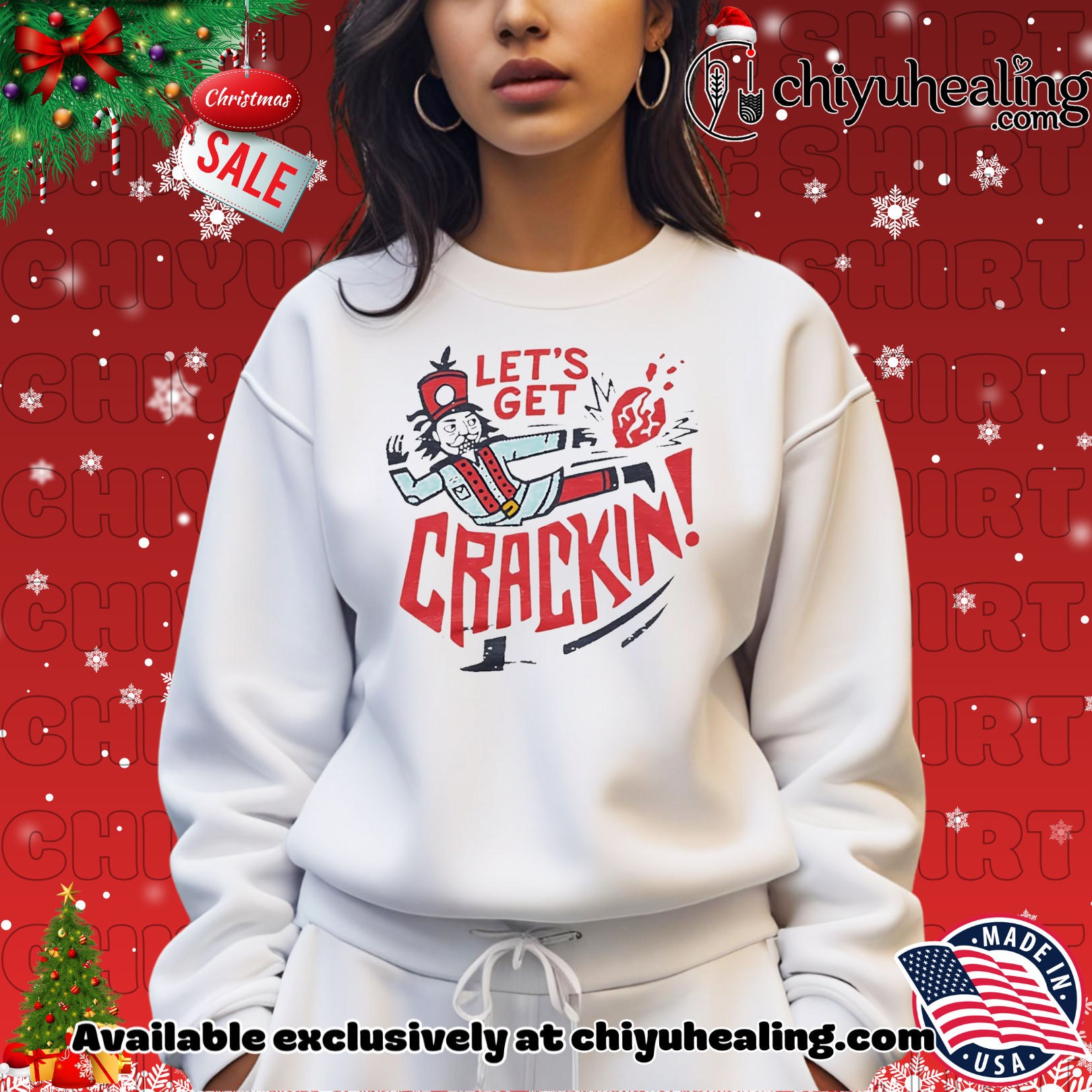 Let's Get Crackin Kansas City Chiefs Christmas shirt, Hoodie, Sweatshirt, Poster Canvas, Mug, Ornaments 14 let s get crackin kansas city chiefs christmas shirt hoodie sweatshirt