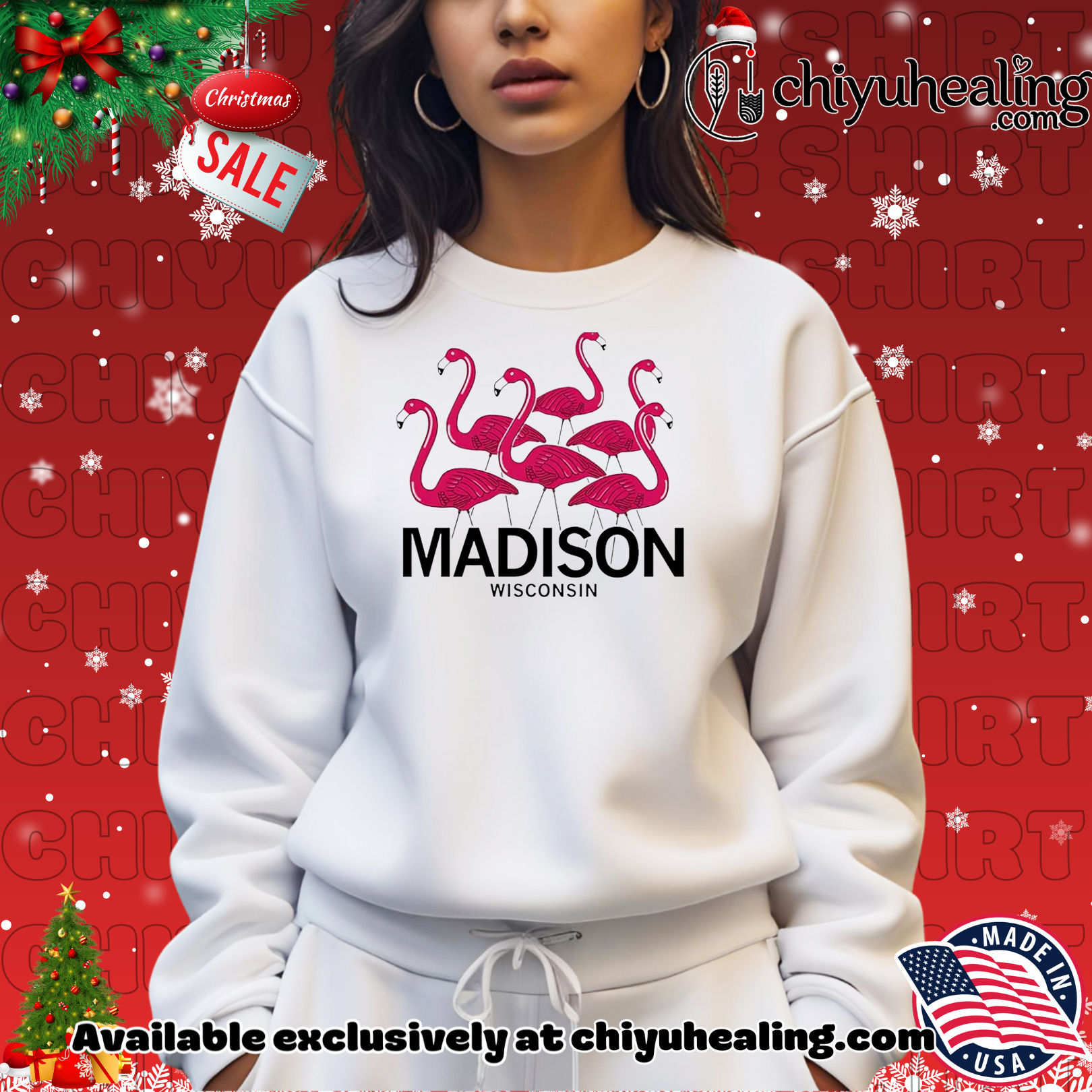 Madison Wisconsin loves pink flamingos shirt, Hoodie, Sweatshirt, Poster Canvas, Mug, Ornaments Madison Wisconsin loves pink flamingos shirt, Hoodie, Sweatshirt, Poster Canvas, Mug, Ornaments