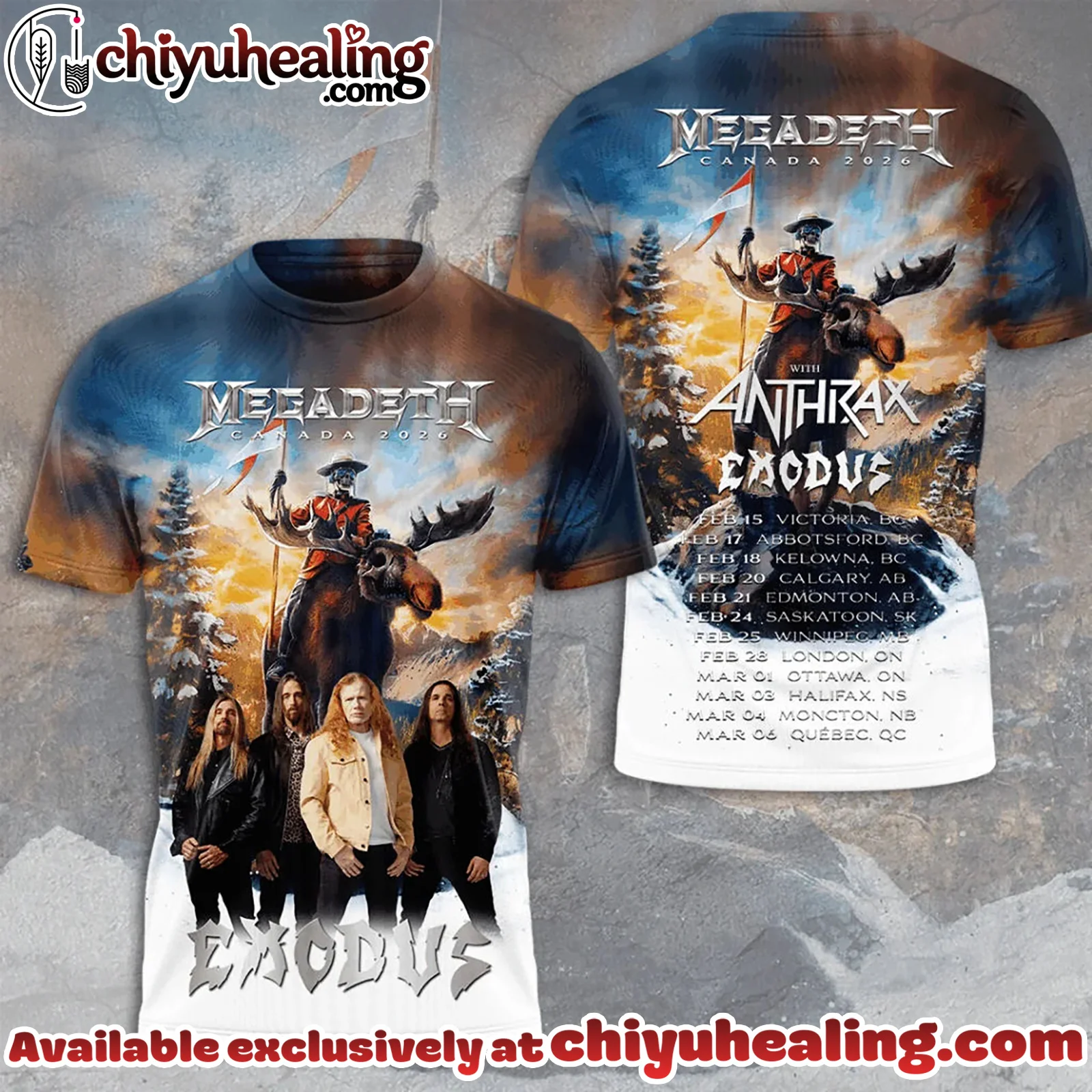 Megadeth 3D Tour 2026 Shirt, Hoodie, Sweatshirt