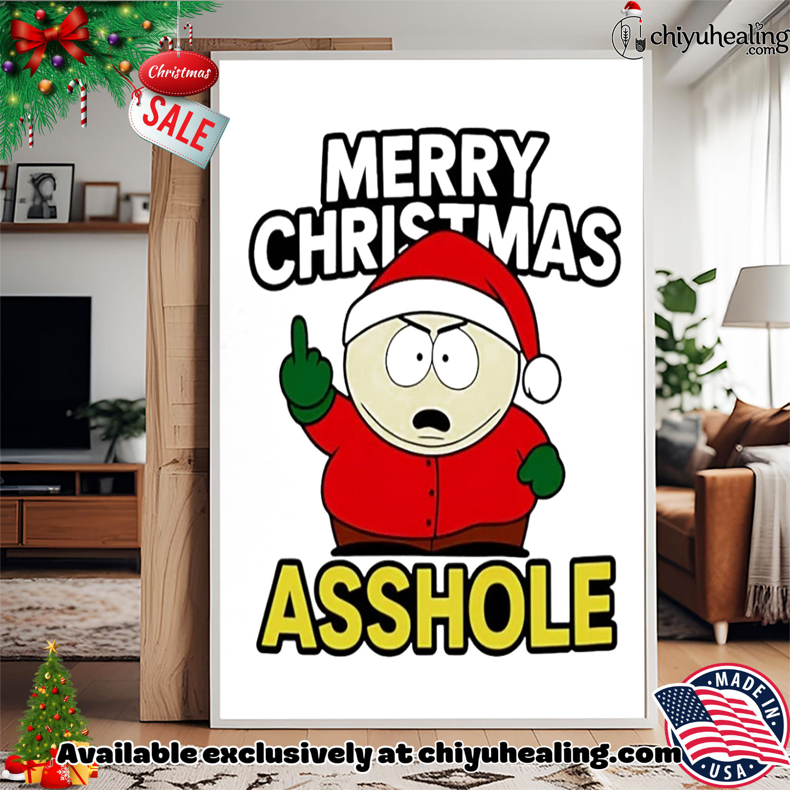 Merry Christmas Asshole South Park Christmas shirt, Hoodie, Sweatshirt, Poster Canvas, Mug, Ornaments Merry Christmas Asshole South Park Christmas shirt, Hoodie, Sweatshirt, Poster Canvas, Mug, Ornaments