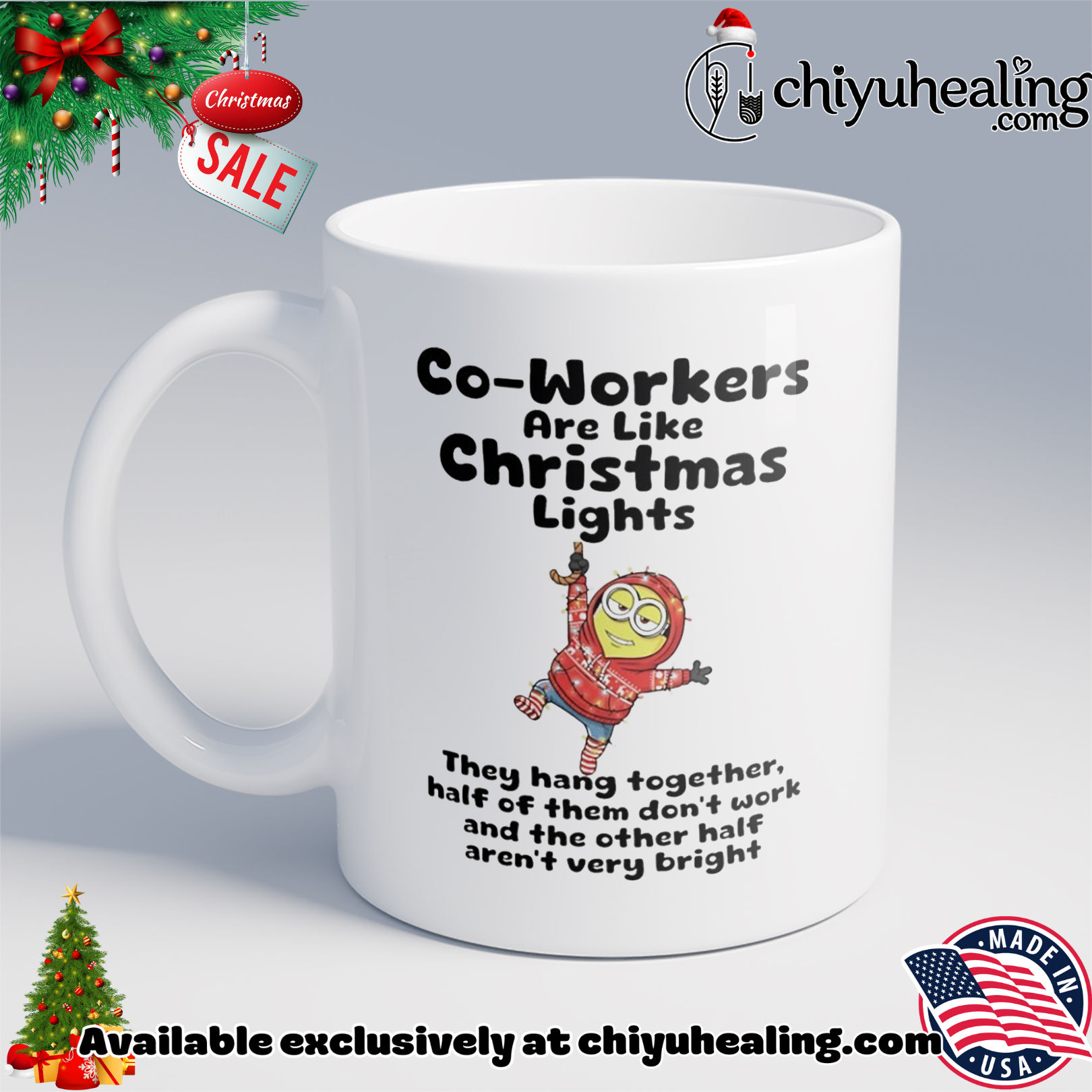 Minion Co-Workers are like Christmas lights shirt, Hoodie, Sweatshirt, Poster Canvas, Mug, Ornaments 6 Minion Co-Workers are like Christmas lights shirt, Hoodie, Sweatshirt, Poster Canvas, Mug, Ornaments