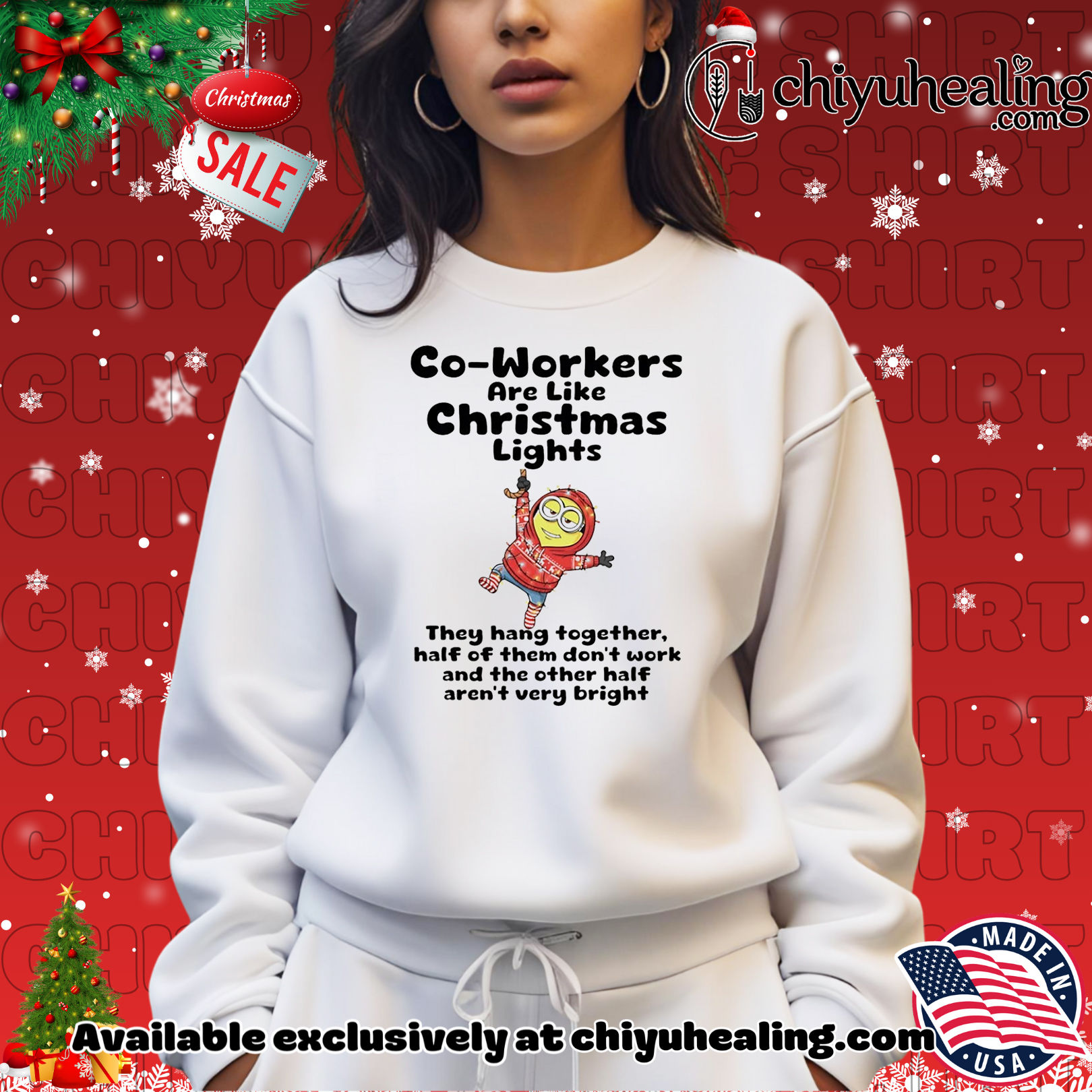 Minion Co-Workers are like Christmas lights shirt, Hoodie, Sweatshirt, Poster Canvas, Mug, Ornaments Minion Co-Workers are like Christmas lights shirt, Hoodie, Sweatshirt, Poster Canvas, Mug, Ornaments
