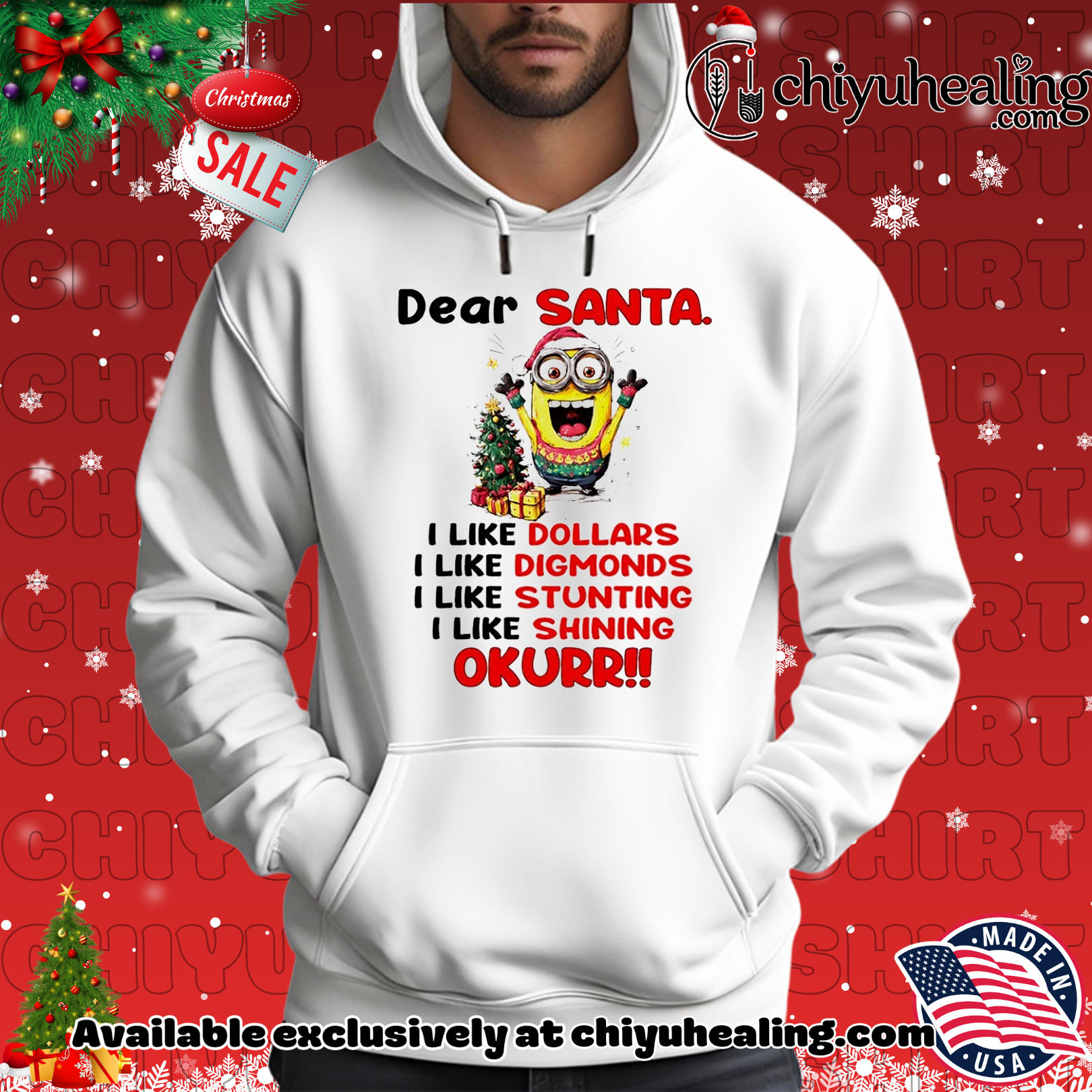 Minion dear Santa I like Dollars Diamonds Stunting Shining Christmas shirt, Hoodie, Sweatshirt, Poster Canvas, Mug, Ornaments 2 Minion dear Santa I like Dollars Diamonds Stunting Shining Christmas shirt, Hoodie, Sweatshirt, Poster Canvas, Mug, Ornaments